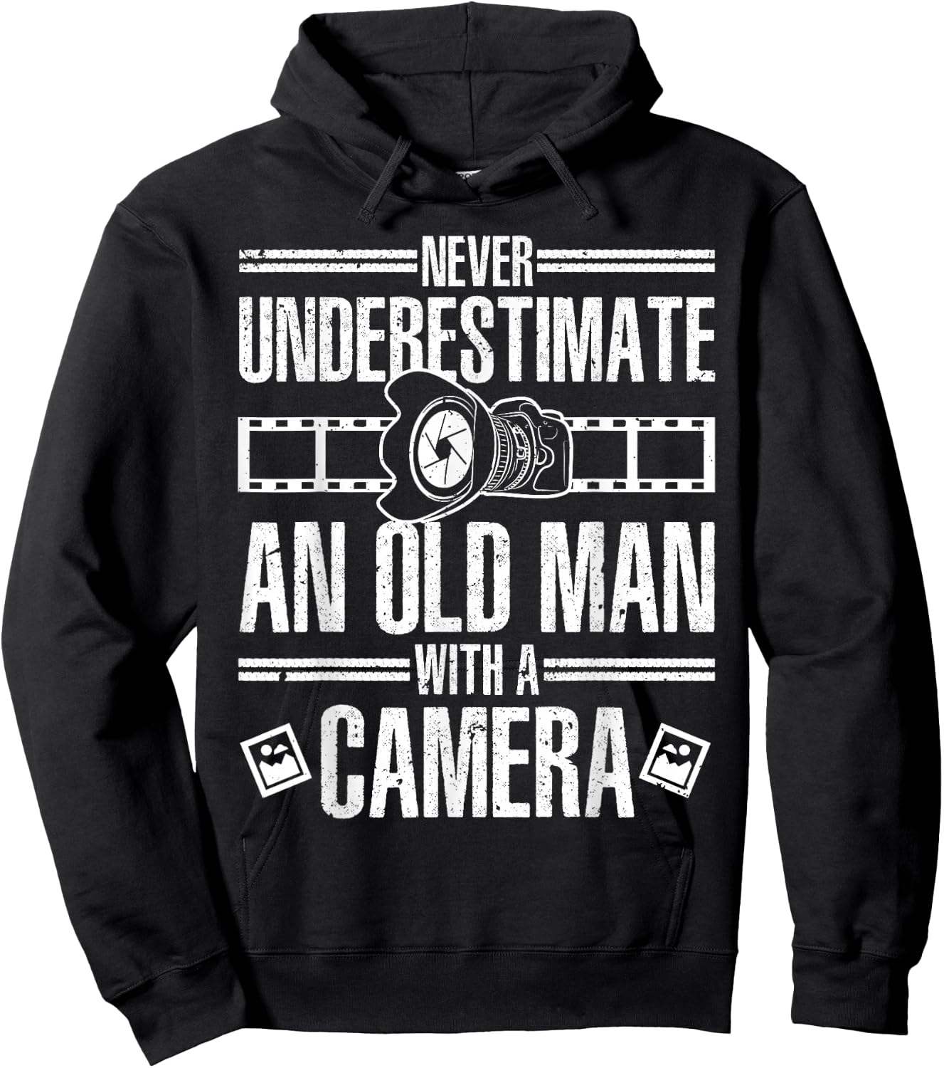 Cool Photography Grandpa Photographer Camera Lover Hoodie - Hoodie | Black