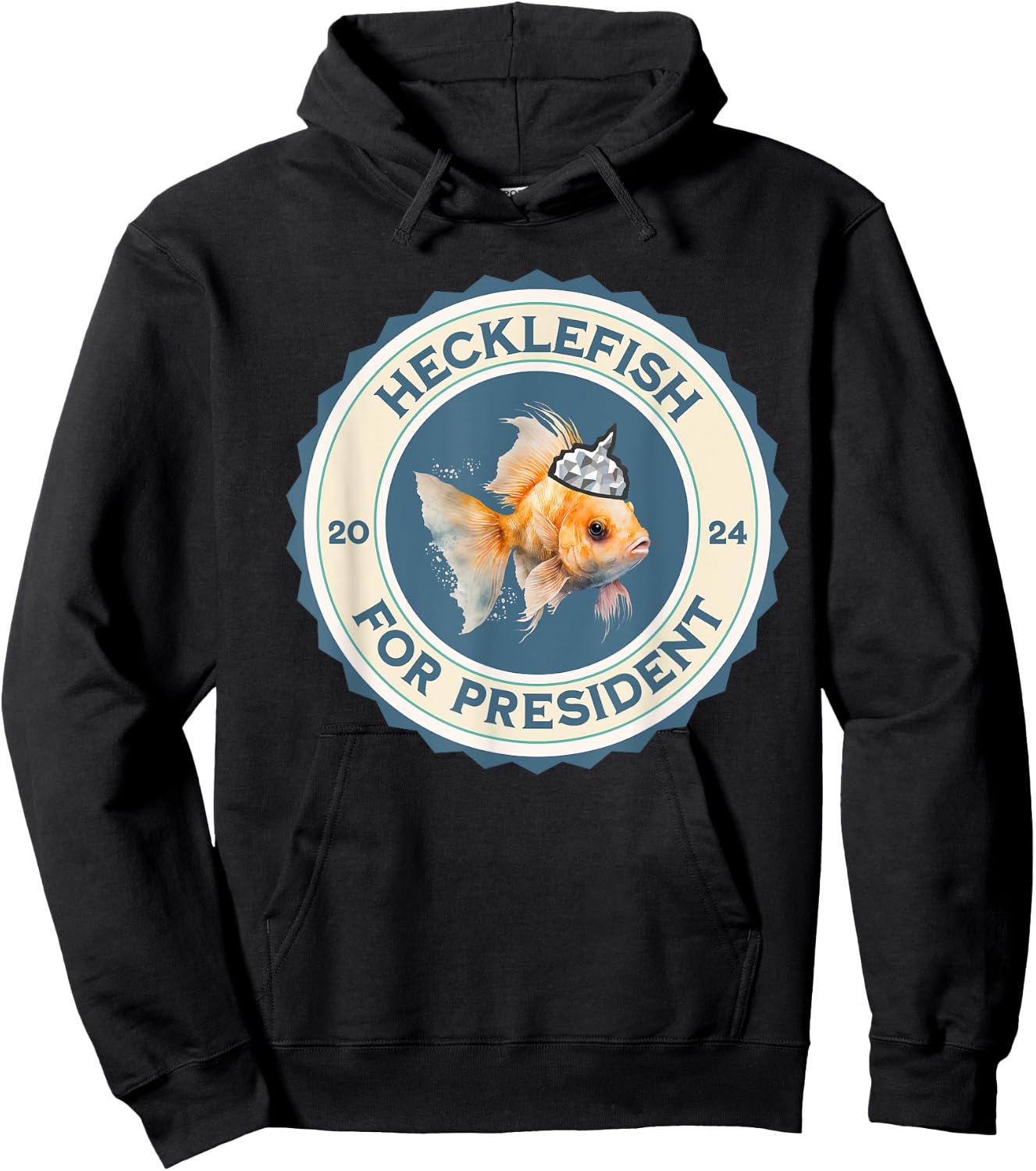 Hecklefish For President 2024 Hoodie - Hoodie | Black