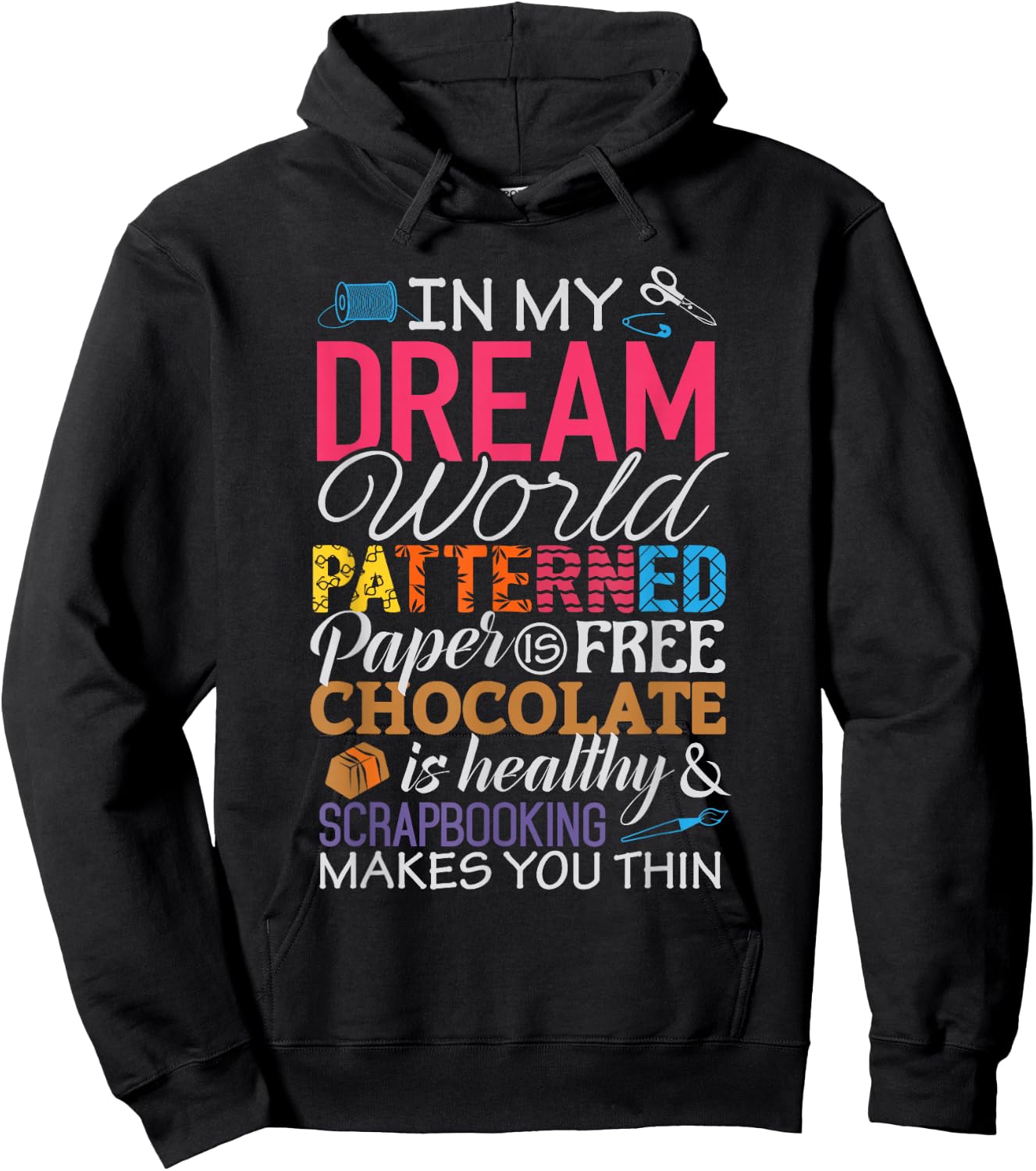 Scrapbook Shirts Funny Scrapbooking Crafting Hoodie - Hoodie | Black