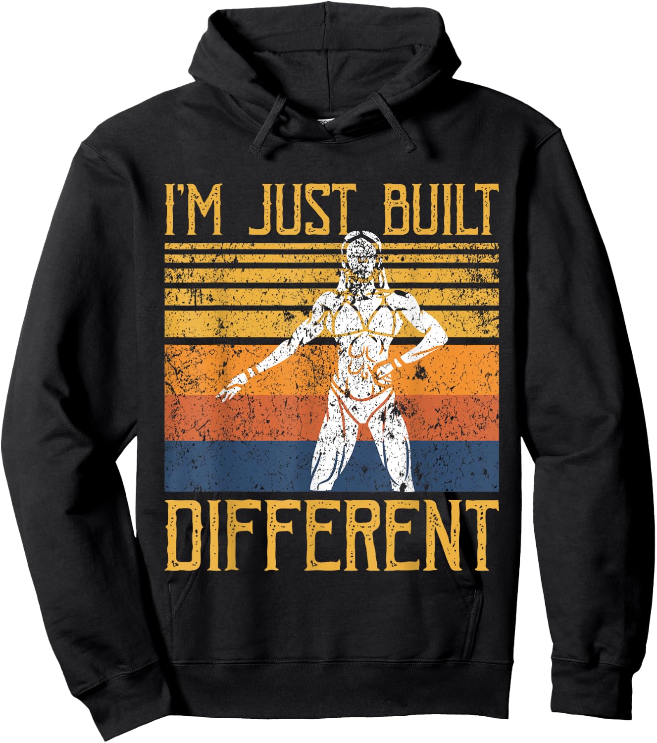 I'm Just Built Different - Fitness Bodybuilding Gym Women Hoodie - Hoodie | Black