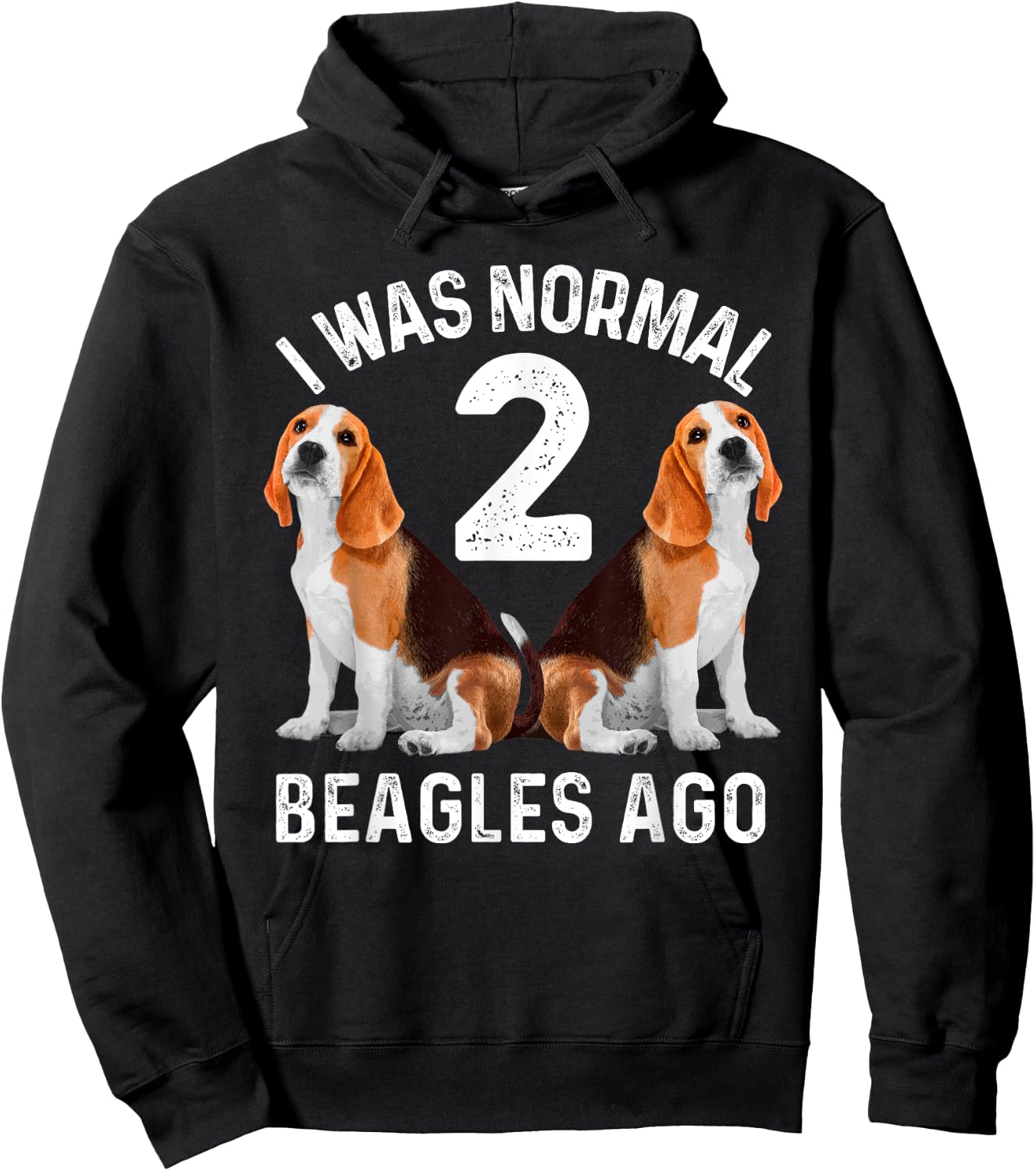 Funny Beagle Dog Art Women Boys Girls Beagle Lovers Hoodie - Hoodie | Black