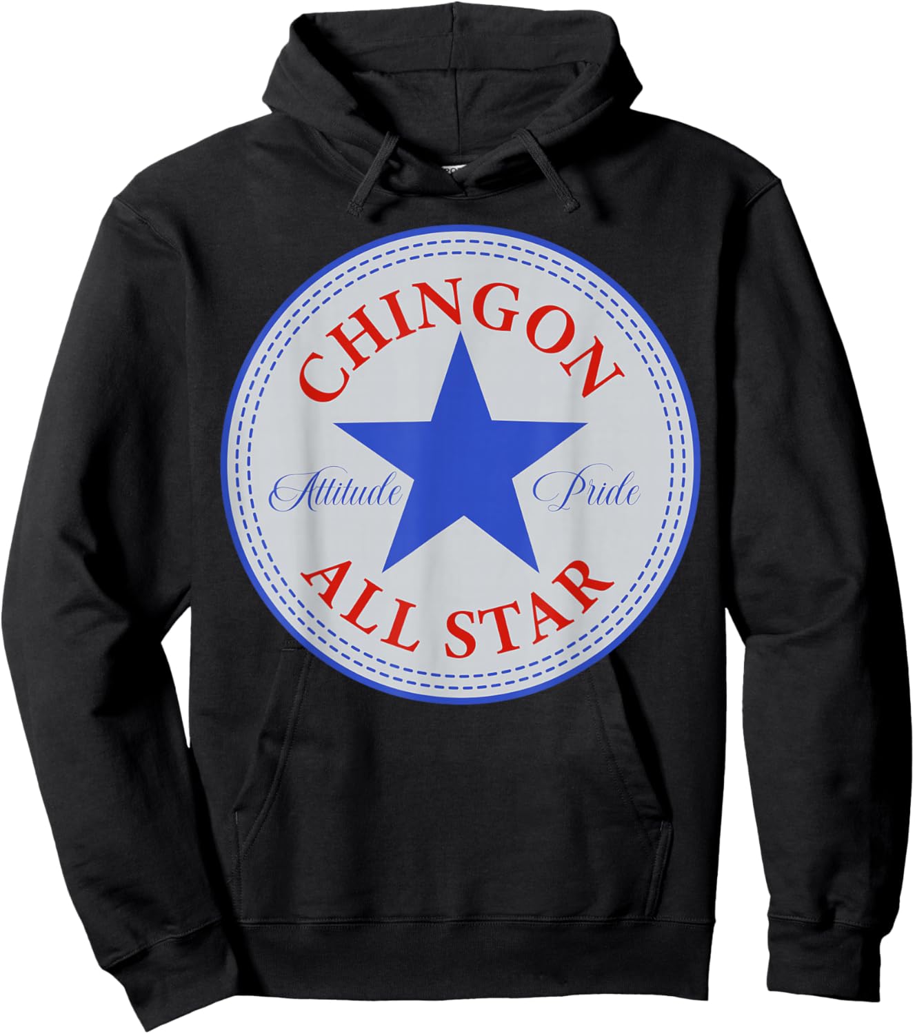 Chingon All Star Mexican Latin Pride Chicano Spanish Sayings Hoodie - Hoodie | Black