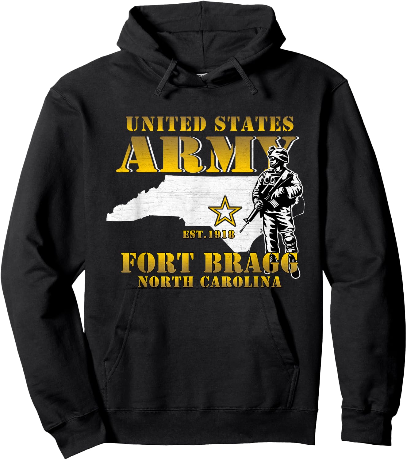 Fort Bragg North Carolina Nc Army Base Army Basic Training Hoodie - Hoodie | Black