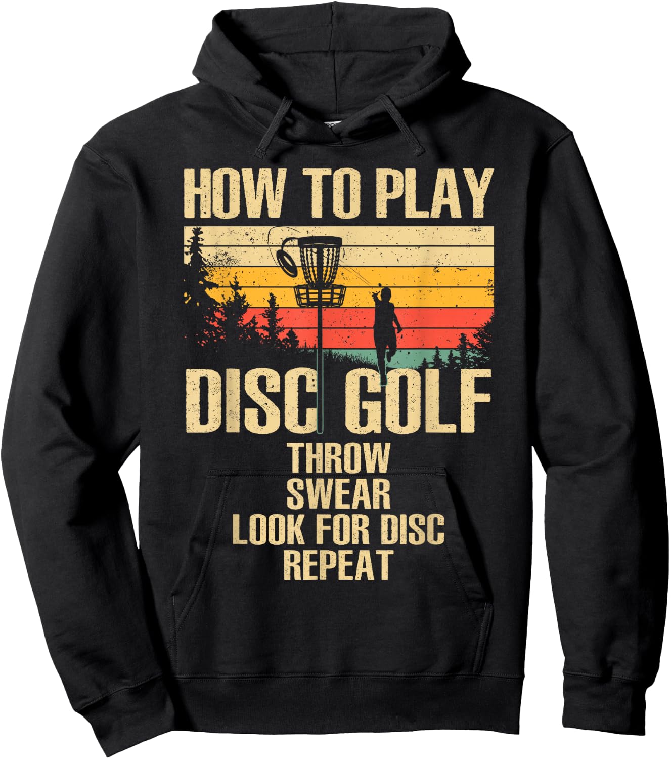 Funny Disc Golf Design Women Disc Golf Player Lover Hoodie - Hoodie | Black