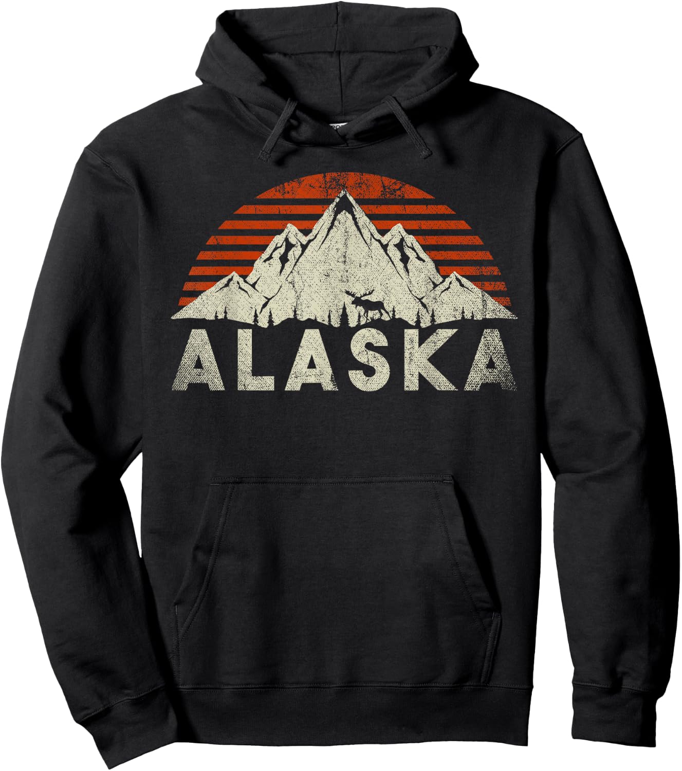 Retro Alaska Hoodie - Hoodie | Black