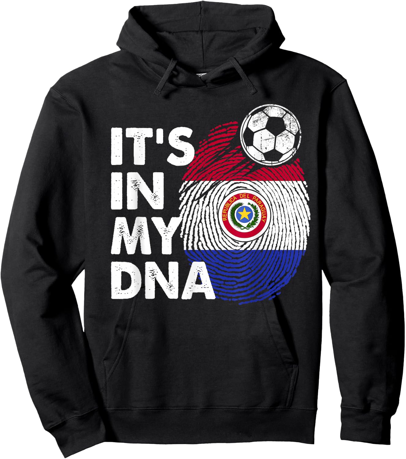 Paraguay In My DNA Paraguayan Flag Team Paraguay Hoodie - Hoodie | Black
