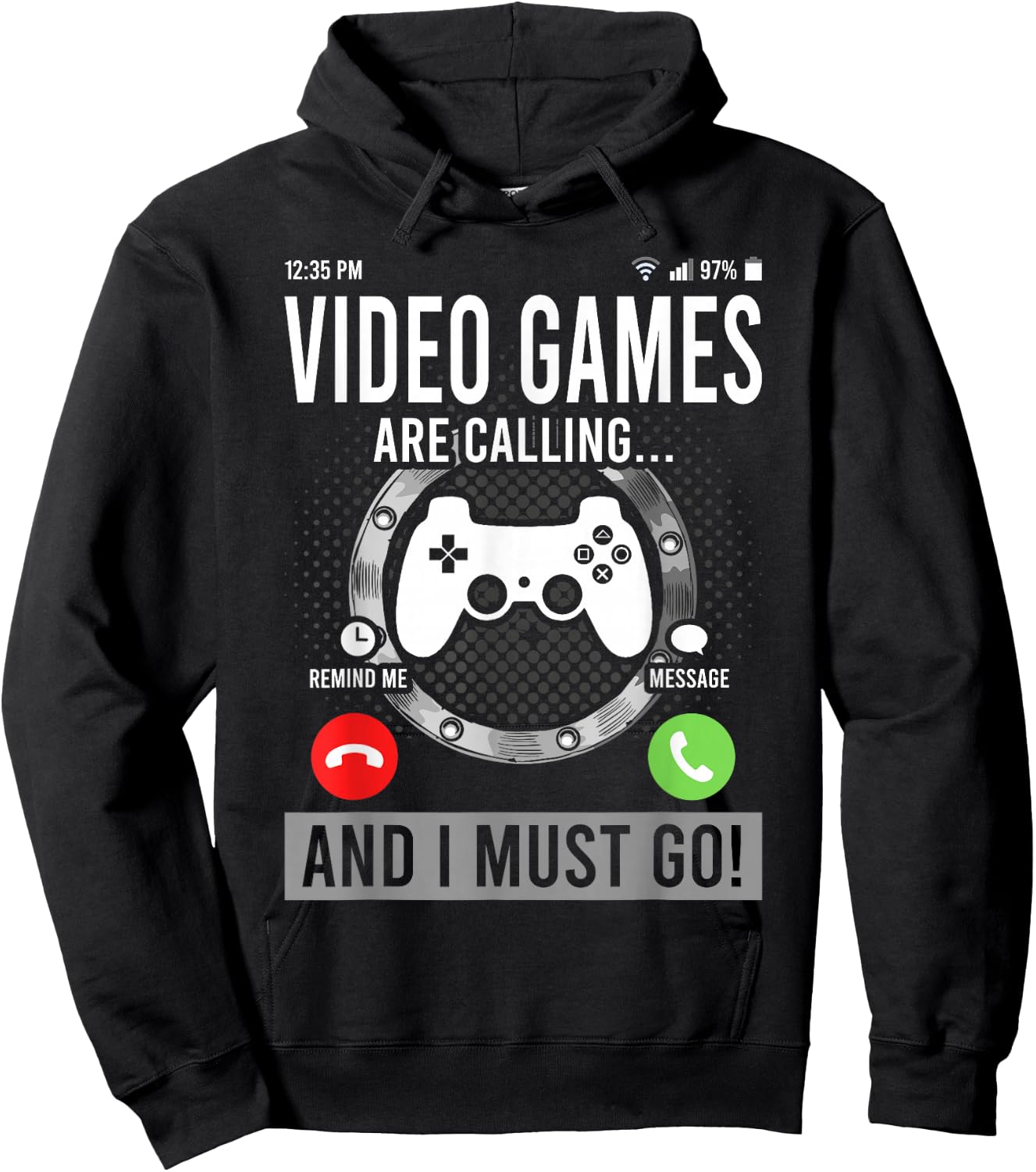 Video Games are Calling and I Must Go Hoodie - Hoodie | Black