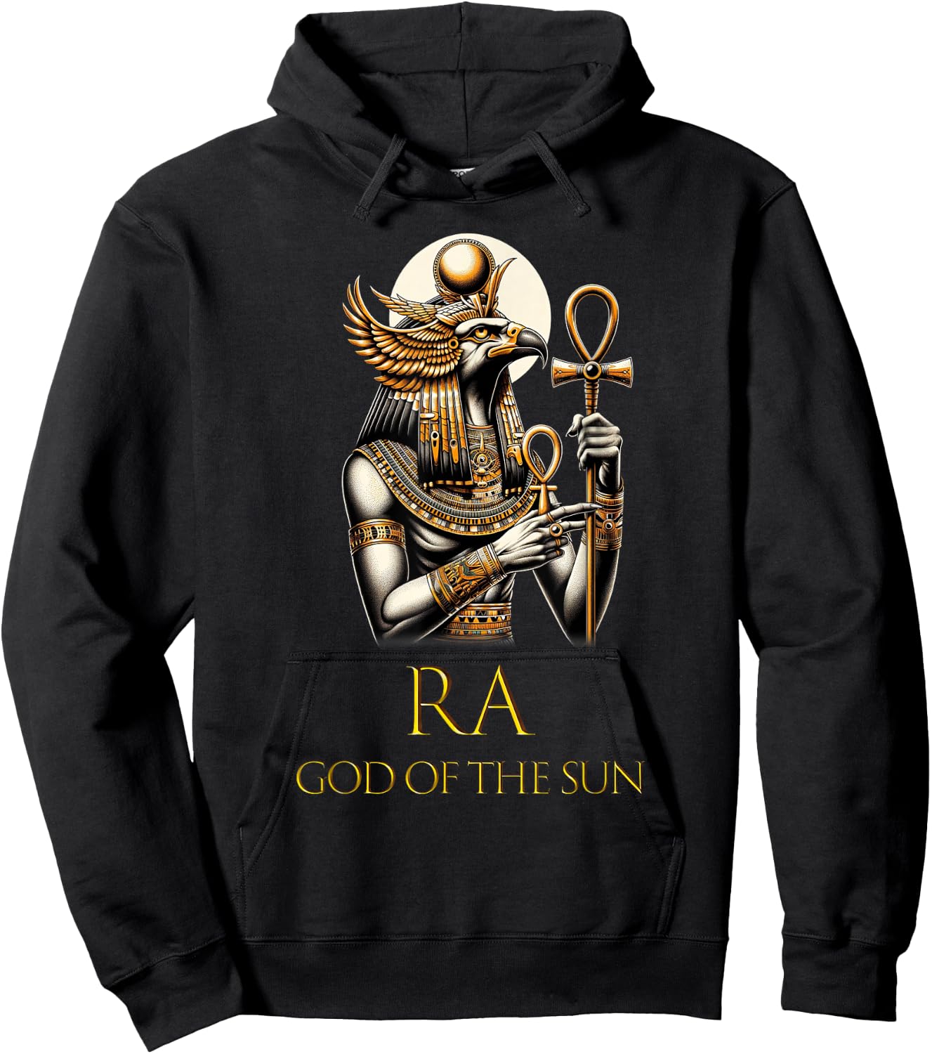 Ancient Egyptian God Pharaoh King Ra God of the Sun Hoodie - Hoodie | Black