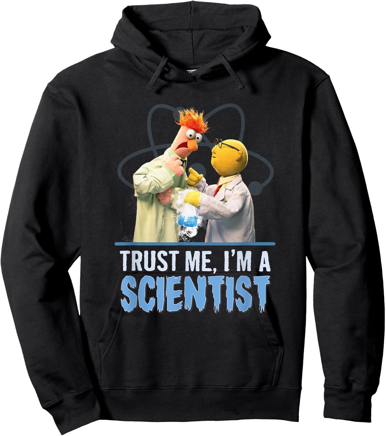 Disney The Muppets Trust Me I'm A Scientist Bunsen & Beaker Hoodie - Hoodie | Black