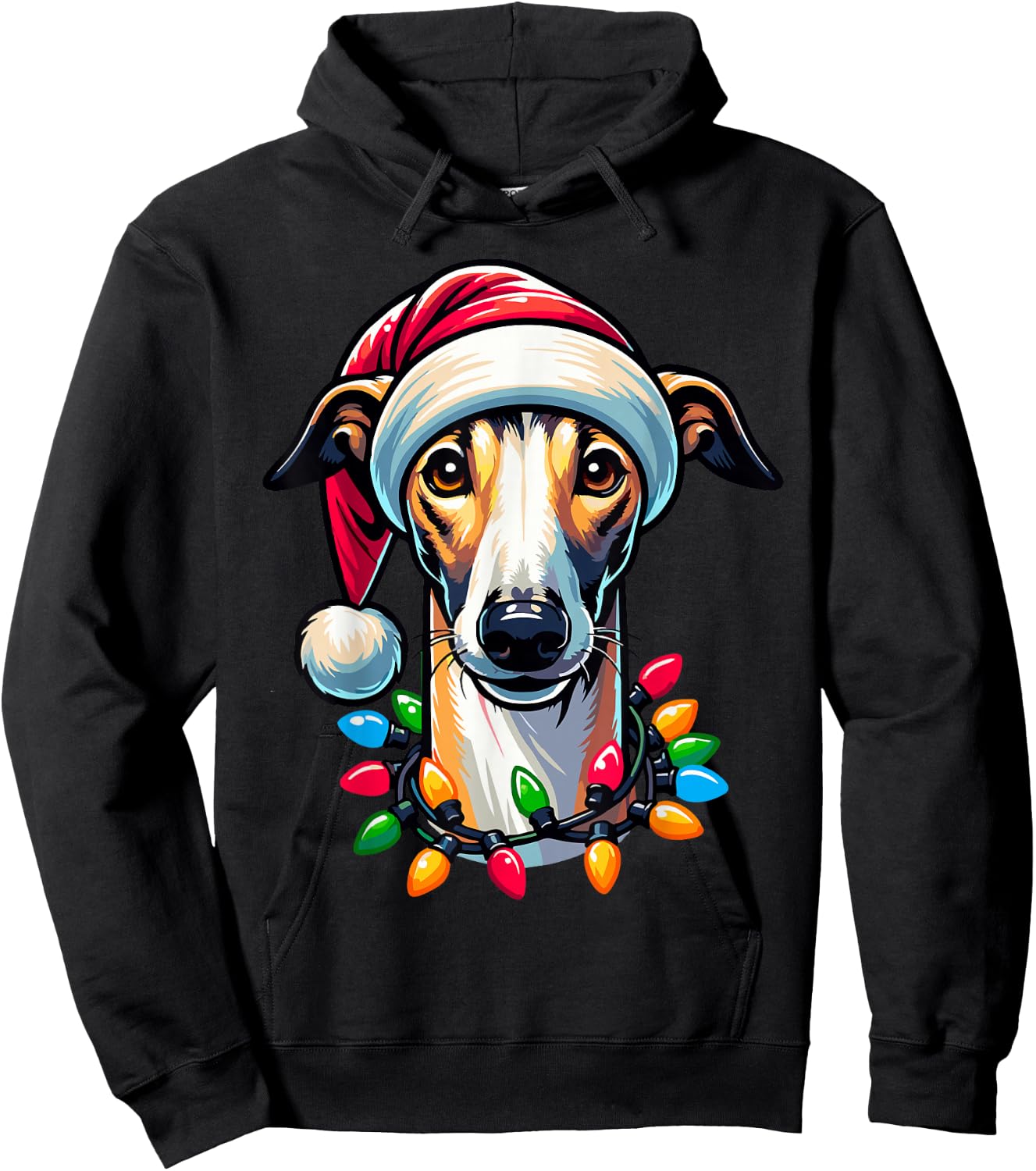 Dog Owner Xmas Men Women Favorite Greyhound Christmas Hoodie - Hoodie | Black