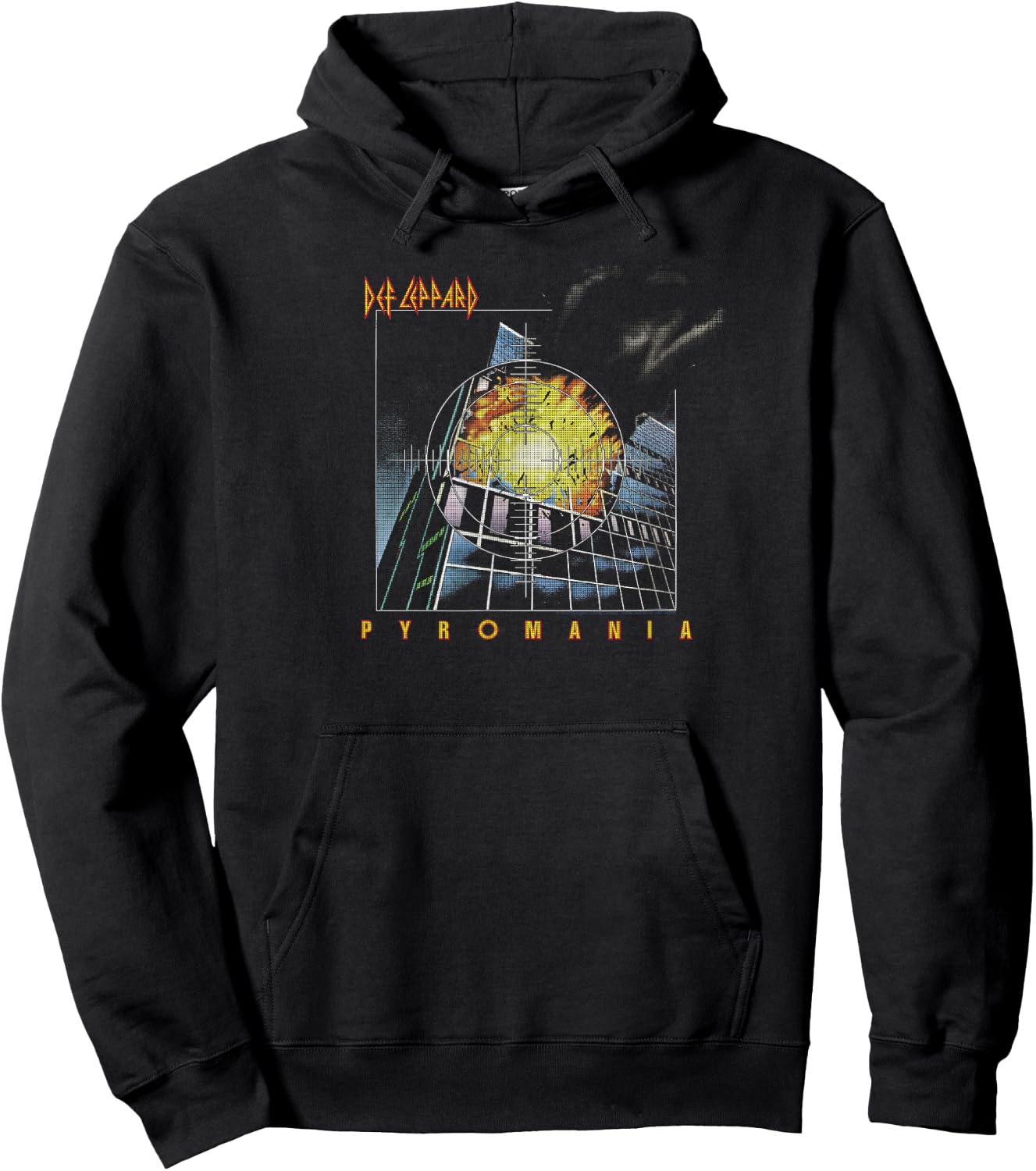 Def Leppard - Pyromania Vintage Hoodie - Hoodie | Black