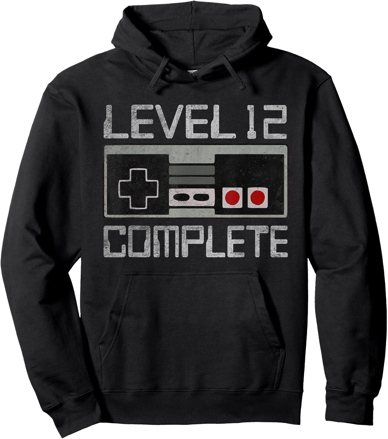 Level 12 Complete 12 Year 12th Wedding Anniversary Hoodie - Hoodie | Black