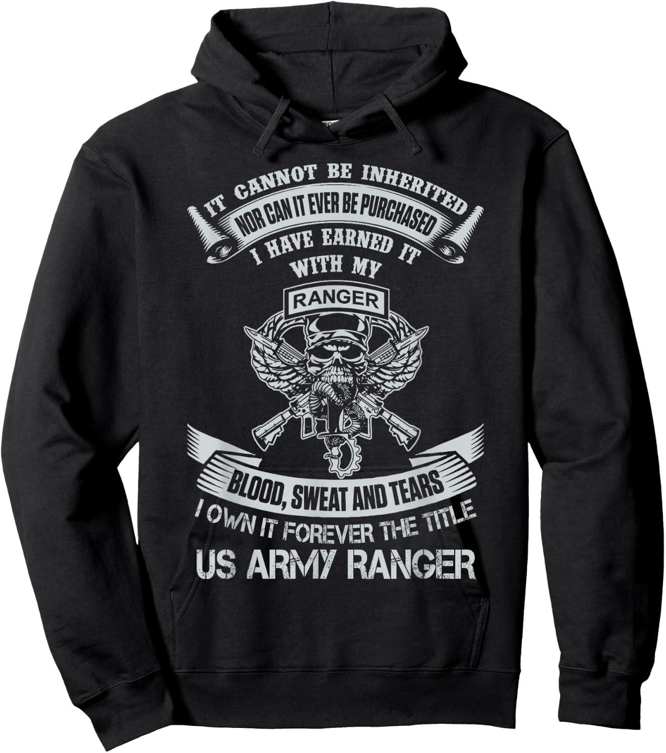 Own It Forever The Title US Army Ranger Veteran Hoodie - Hoodie | Black