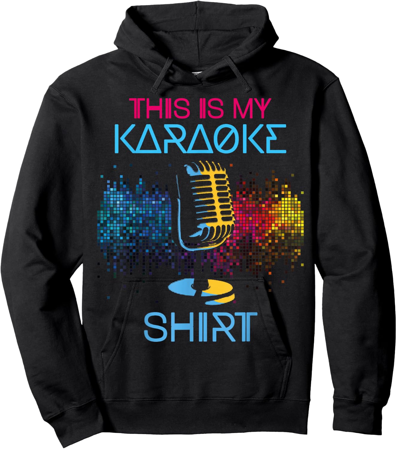 Karaoke Singer 80s Retro This Is My Karaoke Shirt Hoodie - Hoodie | Black