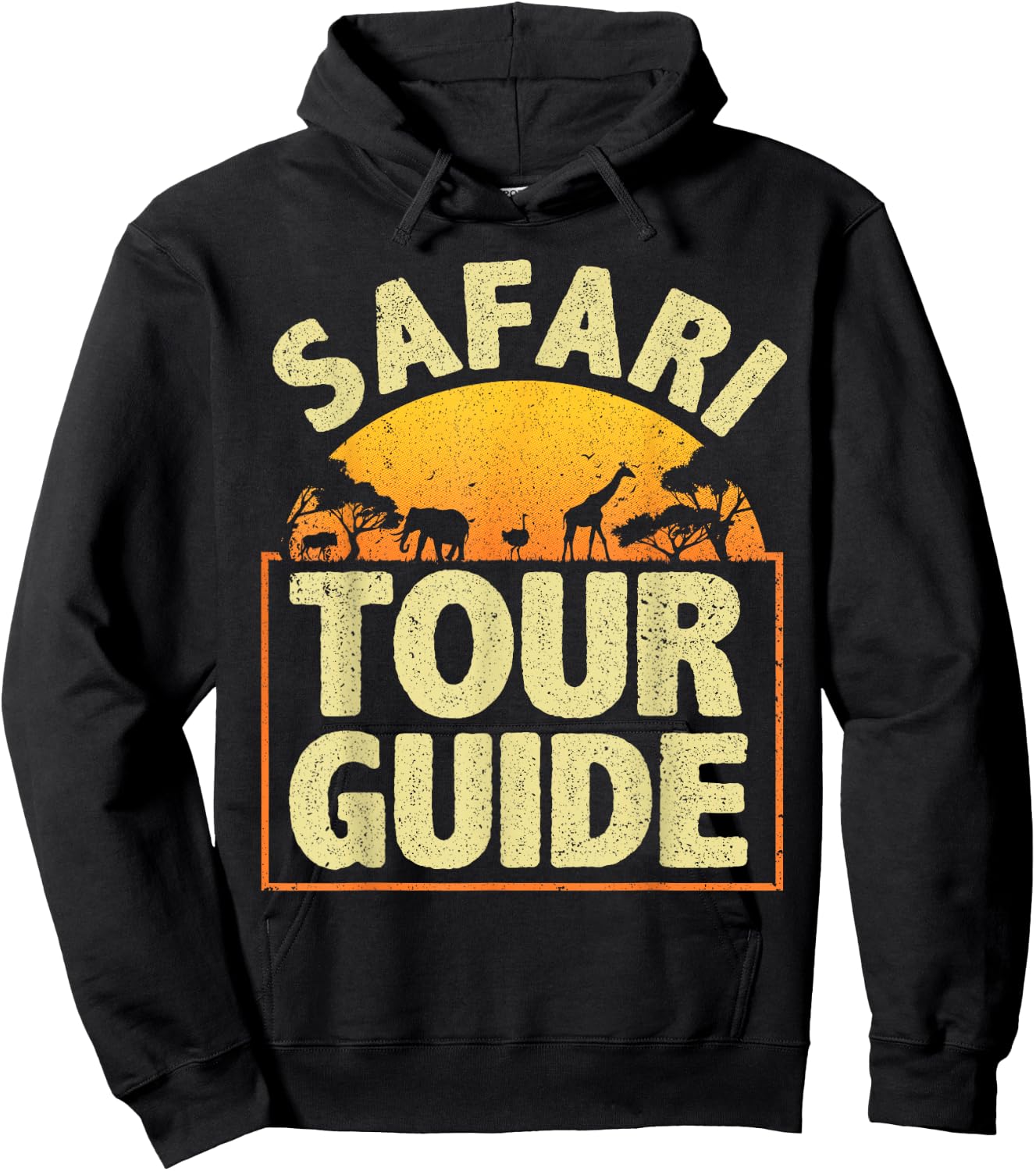 Funny Safari Guide Art Women Kids Zoo Safari Costume Hoodie - Hoodie | Black