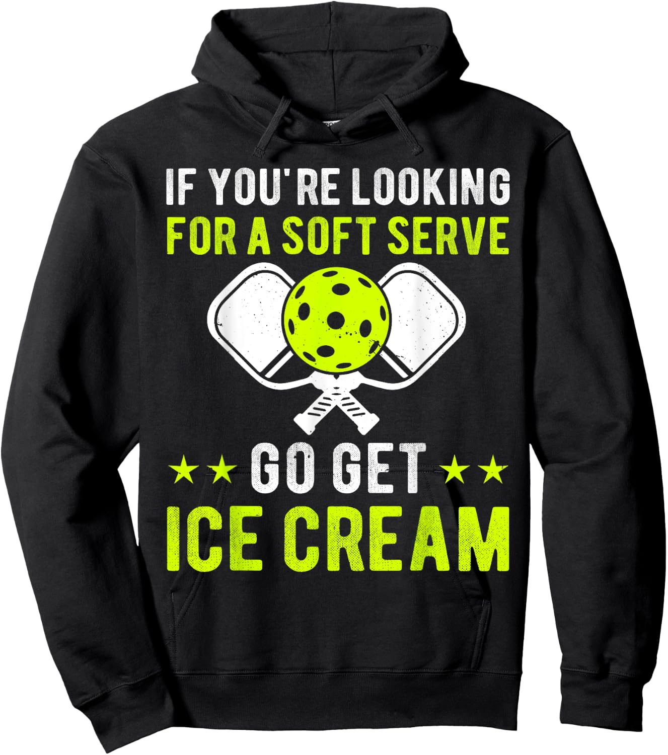 Funny Pickleball Pun for Pickleball Player Funny Paddleball Hoodie - Hoodie | Black