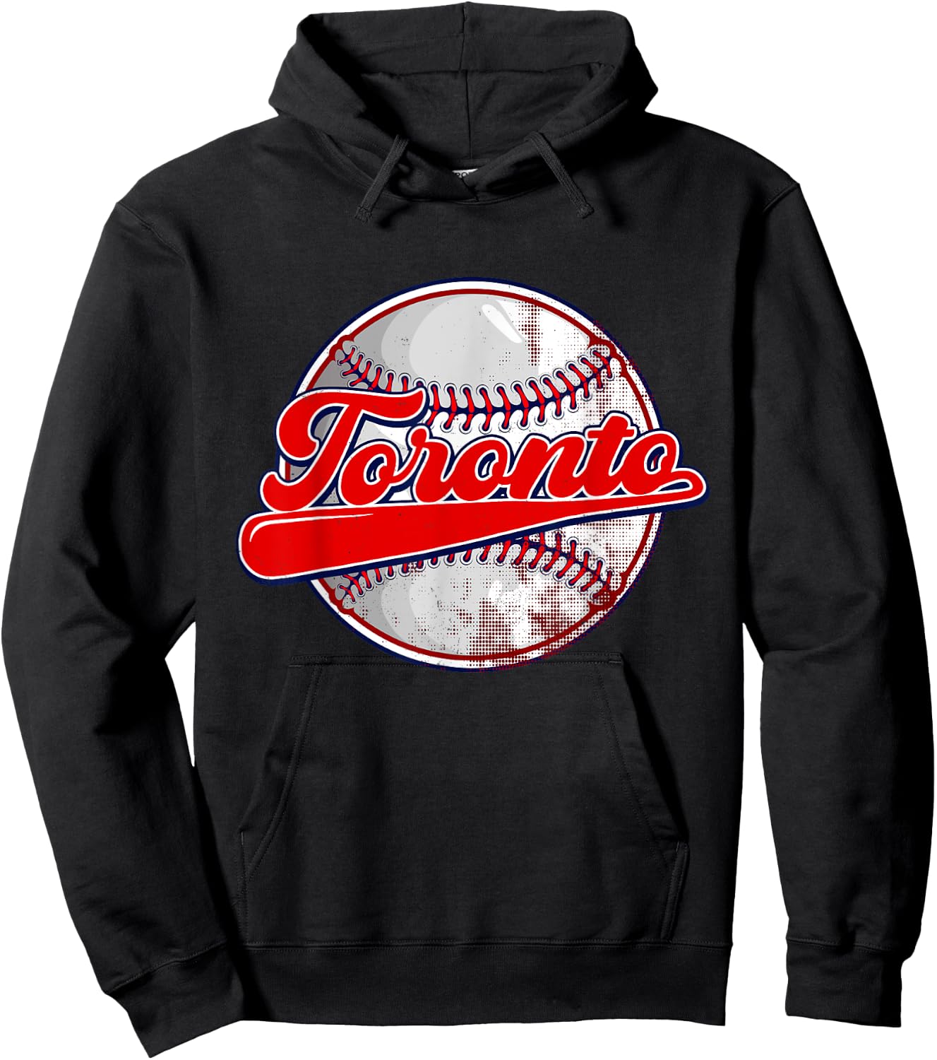 Vintage Toronto Baseball Lover Women Kids Hoodie - Hoodie | Black