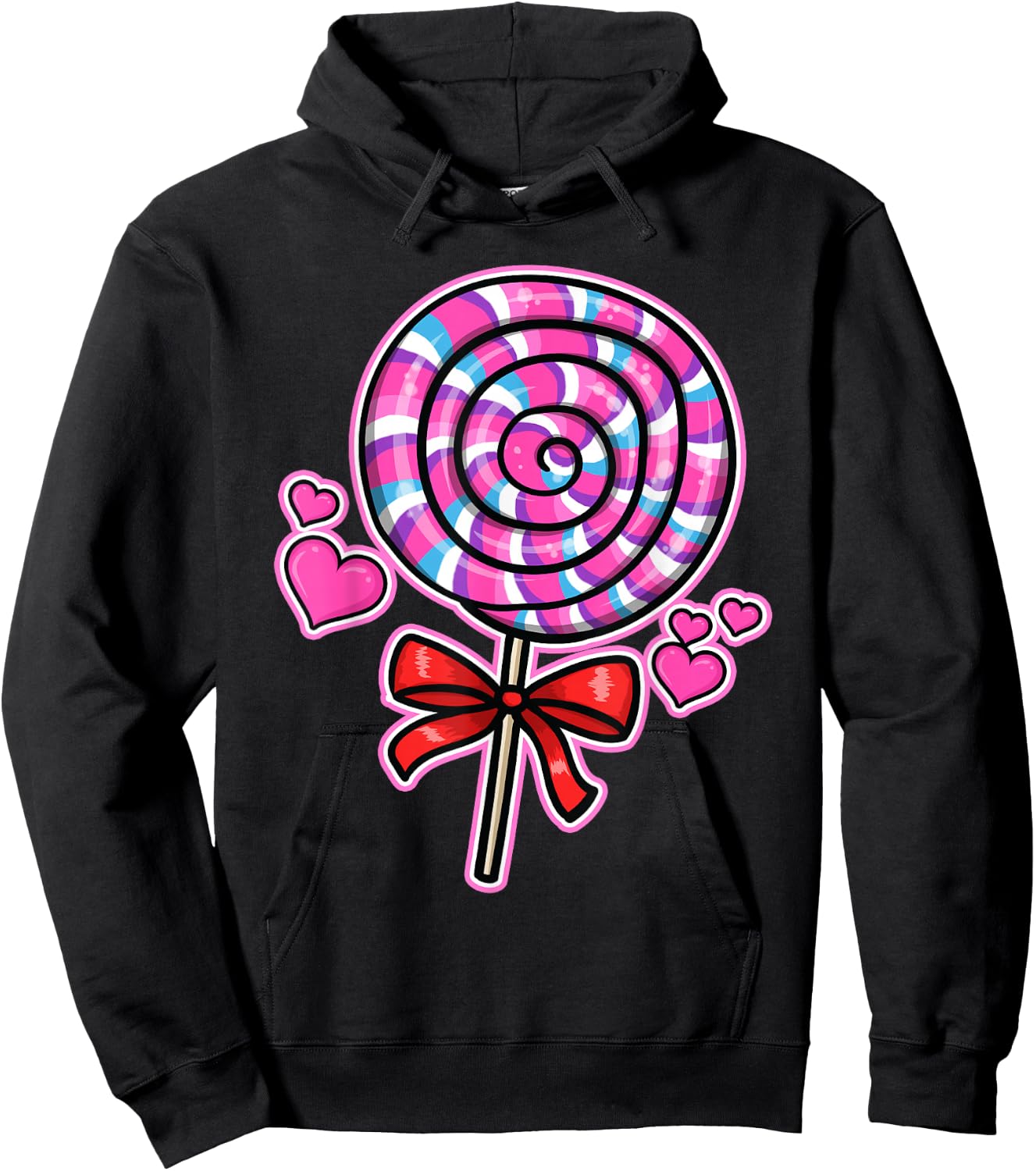 Lollipop Candy Hoodie - Hoodie | Black