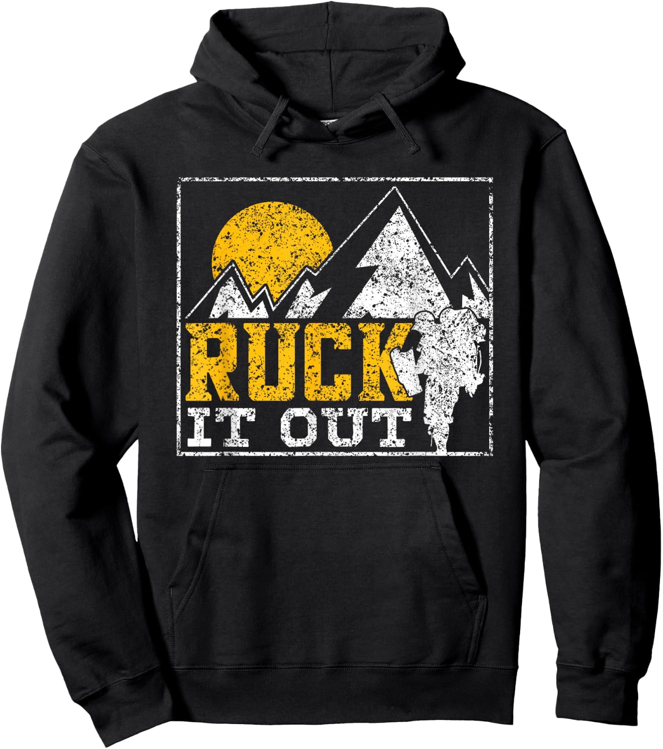 Ruck It Out Backpack Workout Backpack Hoodie - Hoodie | Black