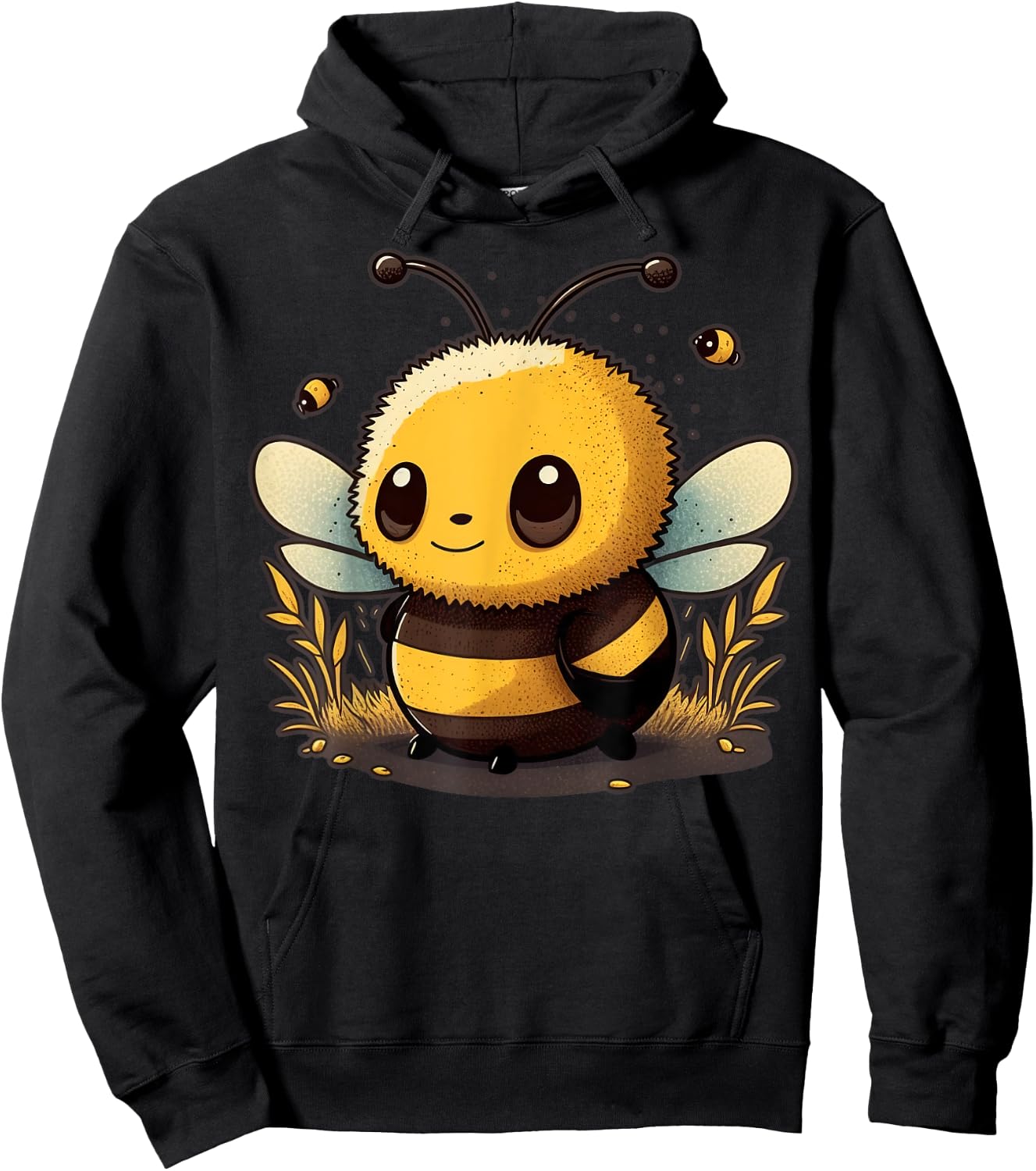 Cute Bee Lover Animal on Bee Hoodie - Hoodie | Black