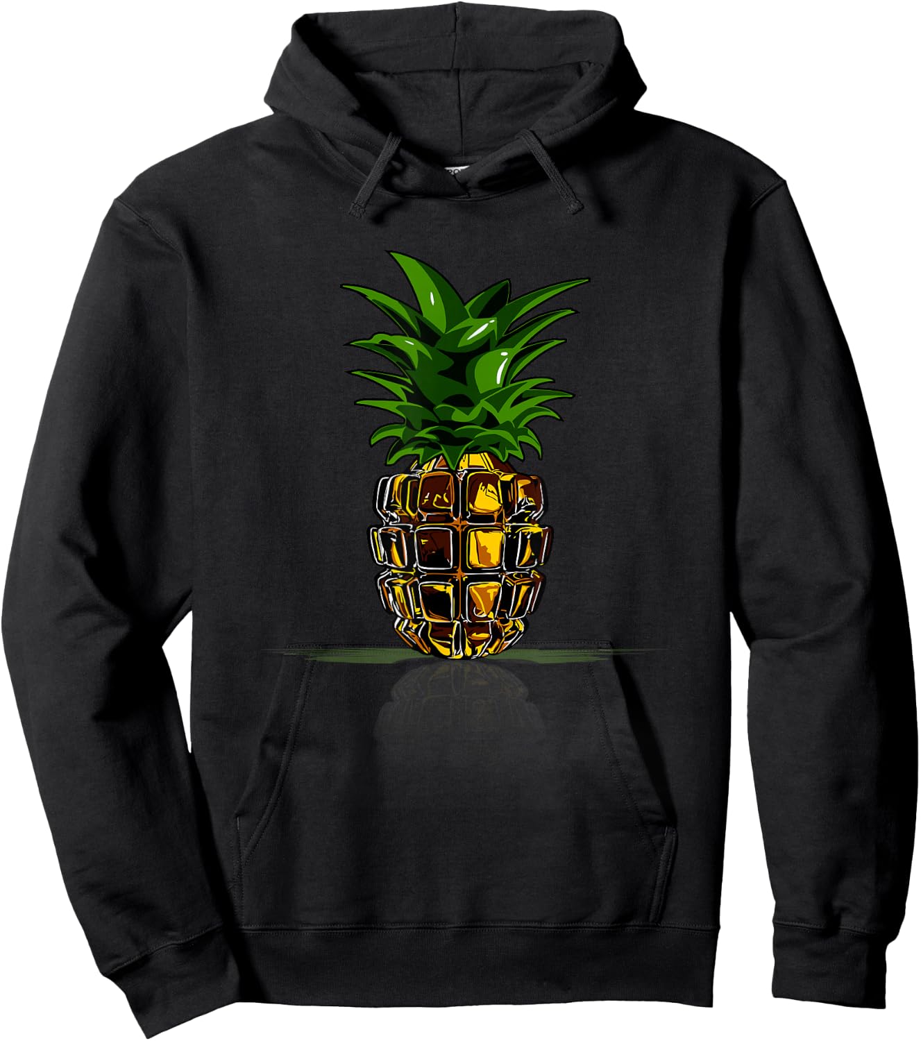 Cute Pineapple Hand Grenade Halloween Costume Military Hoodie - Hoodie | Black
