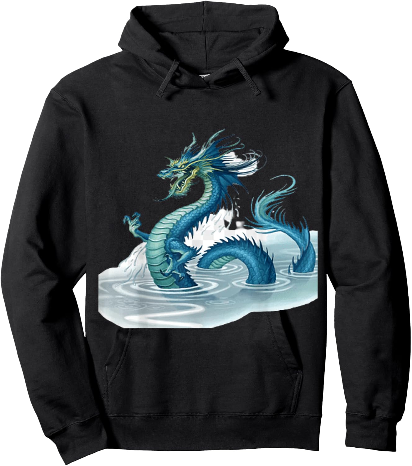 Ice Dragon Water Dragon Hoodie - Hoodie | Black