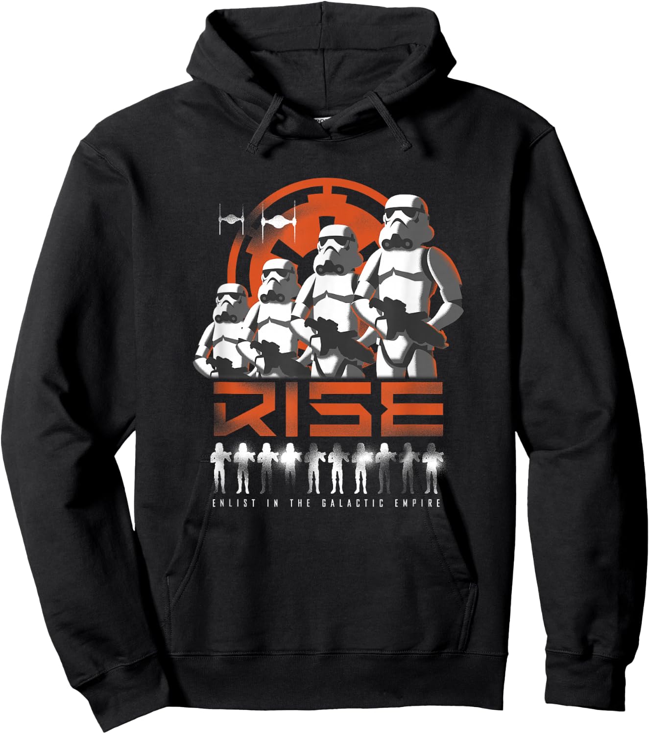 Star Wars Rebels Rise Galactic Empire Recruitment Propaganda Hoodie - Hoodie | Black