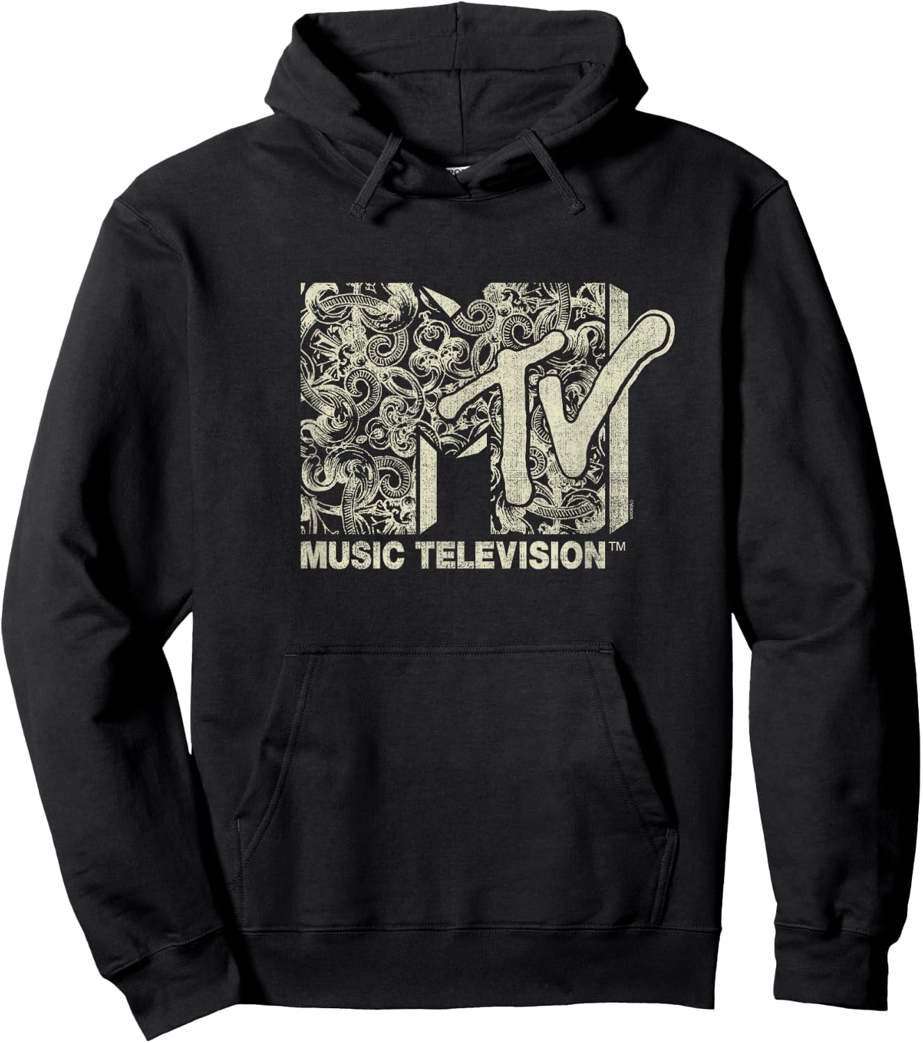 MTV - Brocade MTV logo Hoodie - Hoodie | Black
