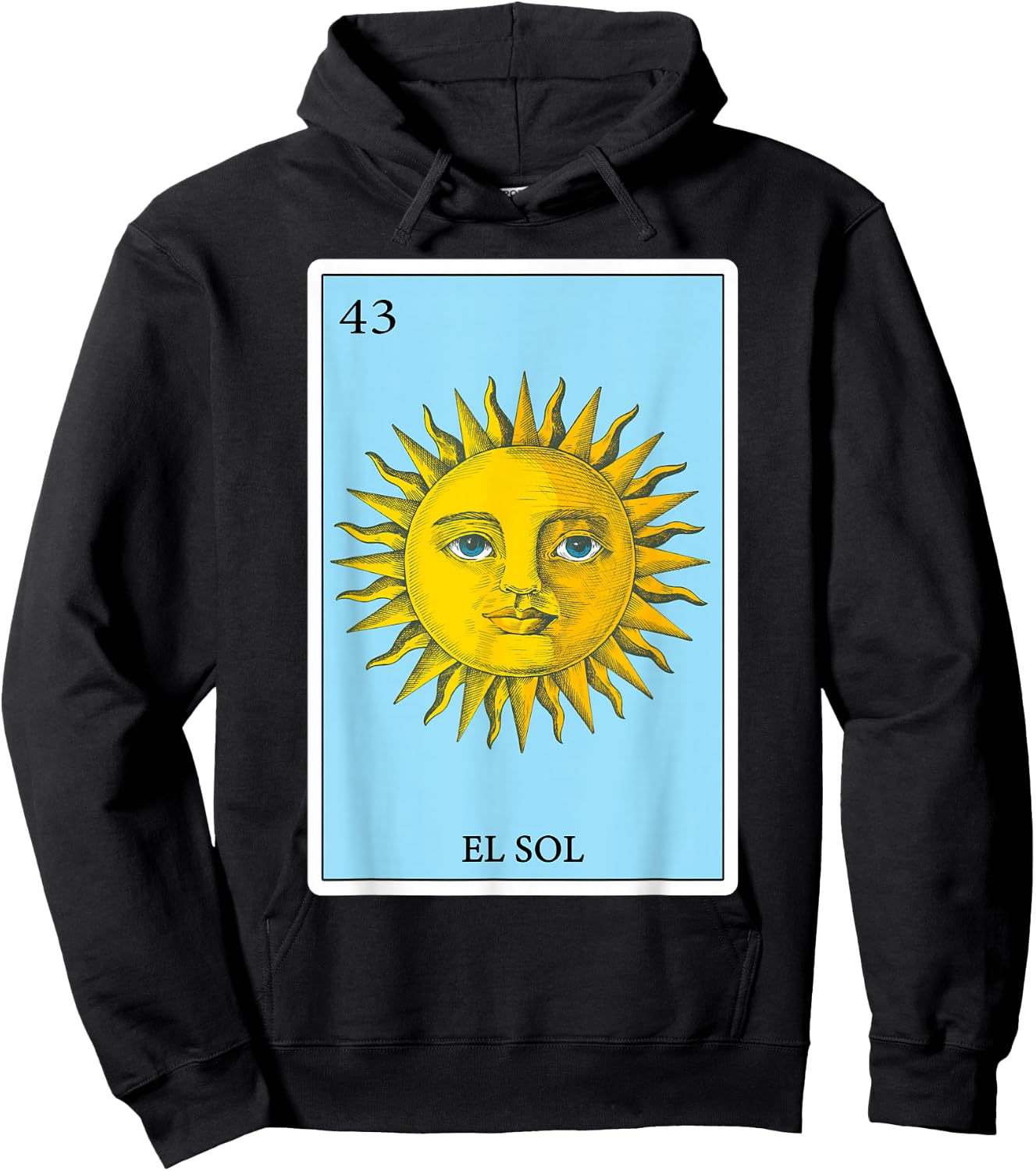 Funny Spanish-Mexican Bingo Gifts - El Sol Sun Hoodie - Hoodie | Black