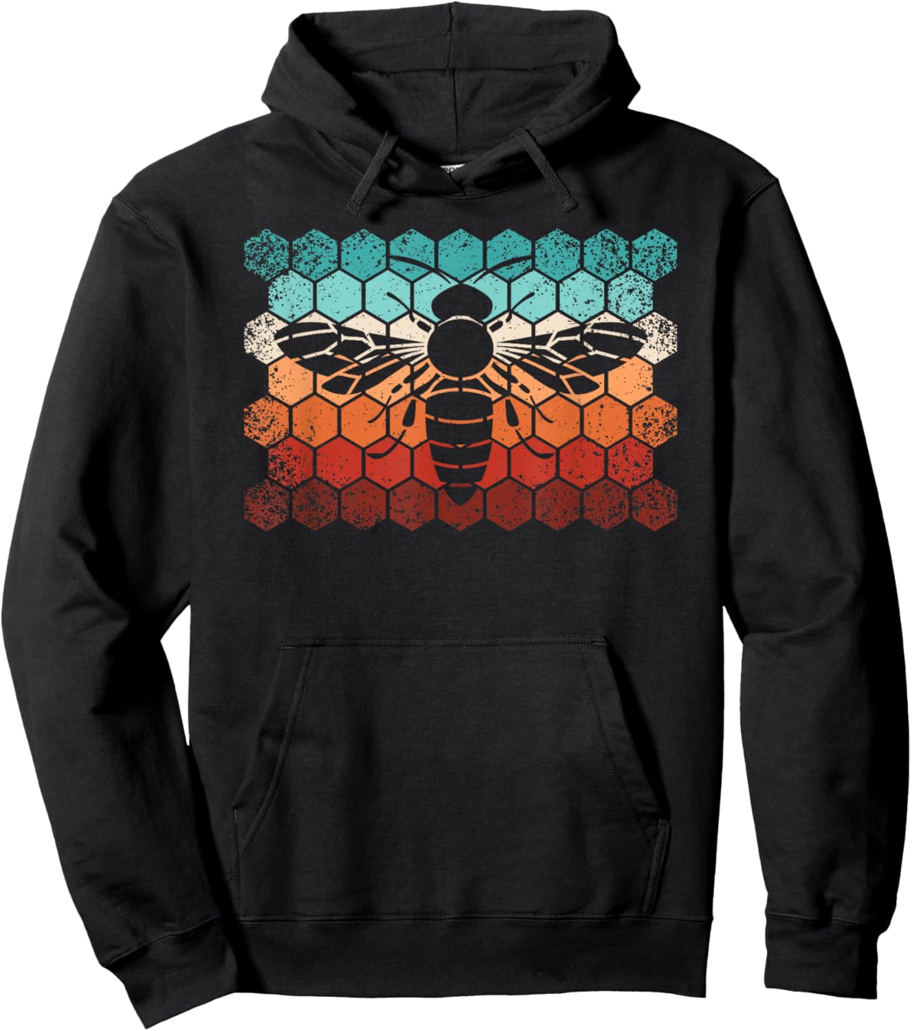 Beekeeping Honey Honeycomb Beekeeper Retro Bee Men Hoodie - Hoodie | Black