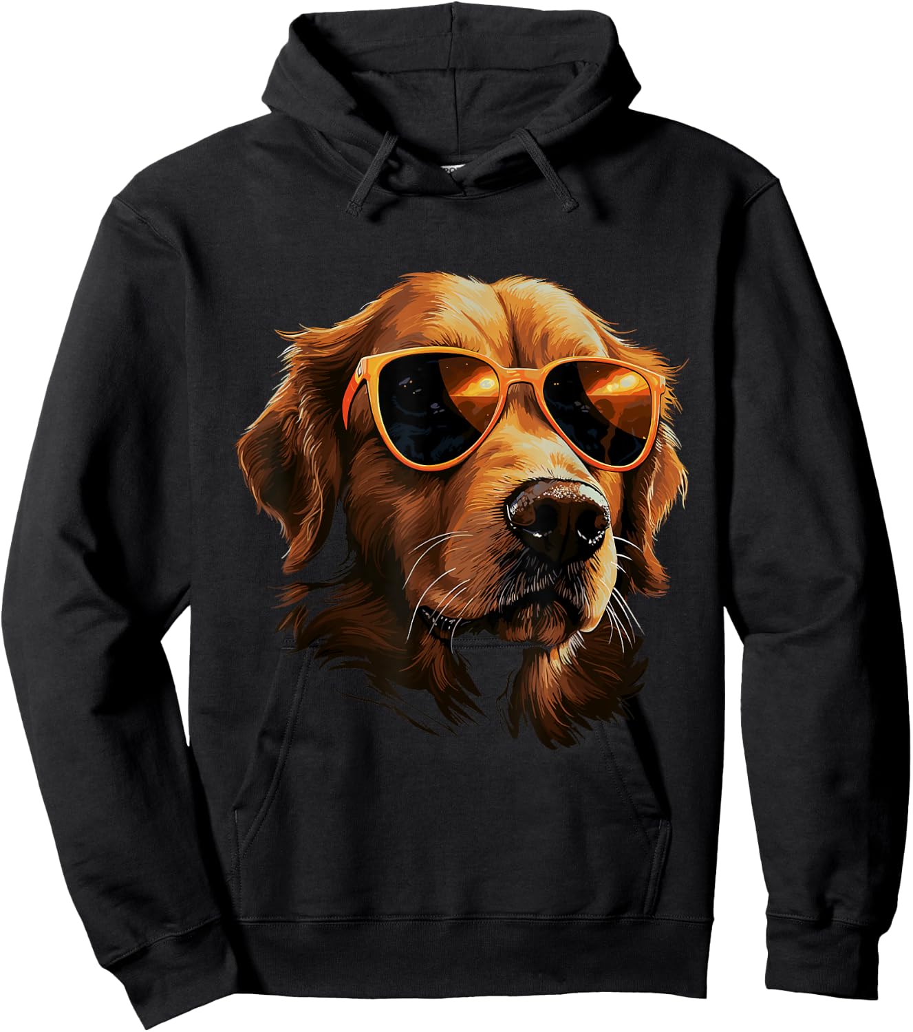 Golden Retriever Dog Sunglasses for Children Boys Girls Hoodie - Hoodie | Black