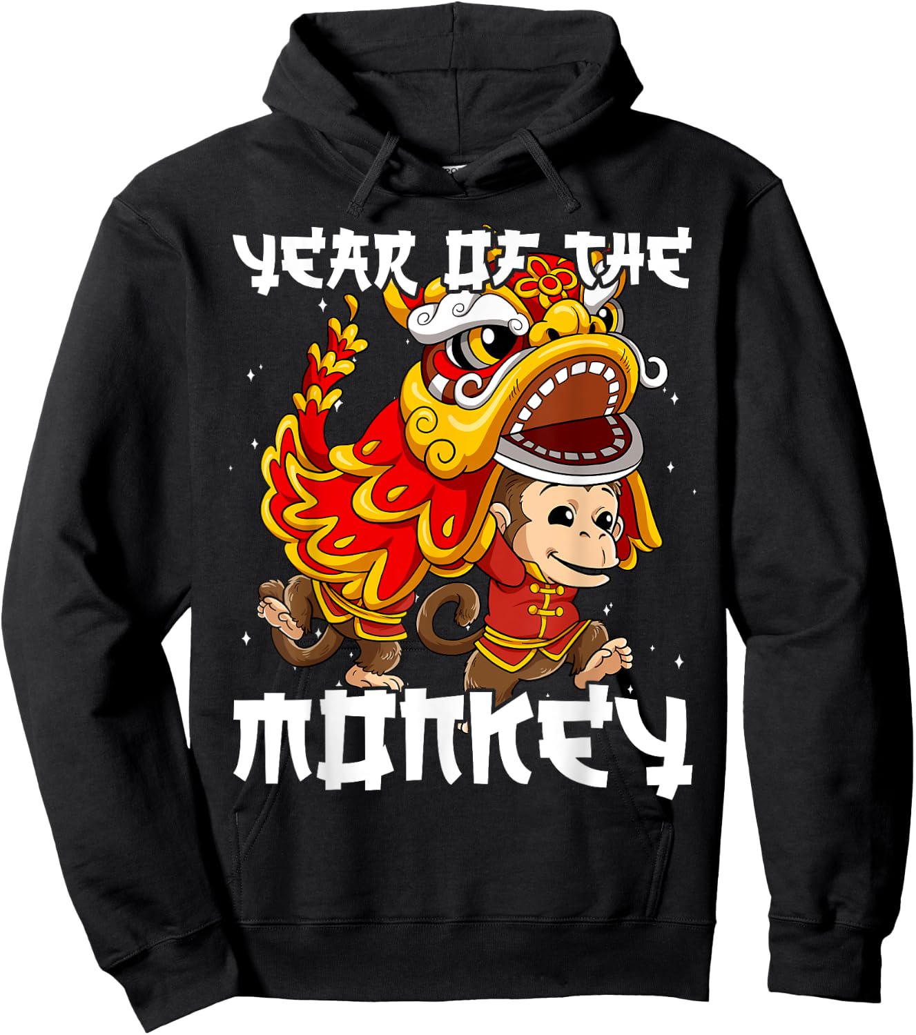 Year Of The Monkey Chinese Lunar New Year Hoodie - Hoodie | Black