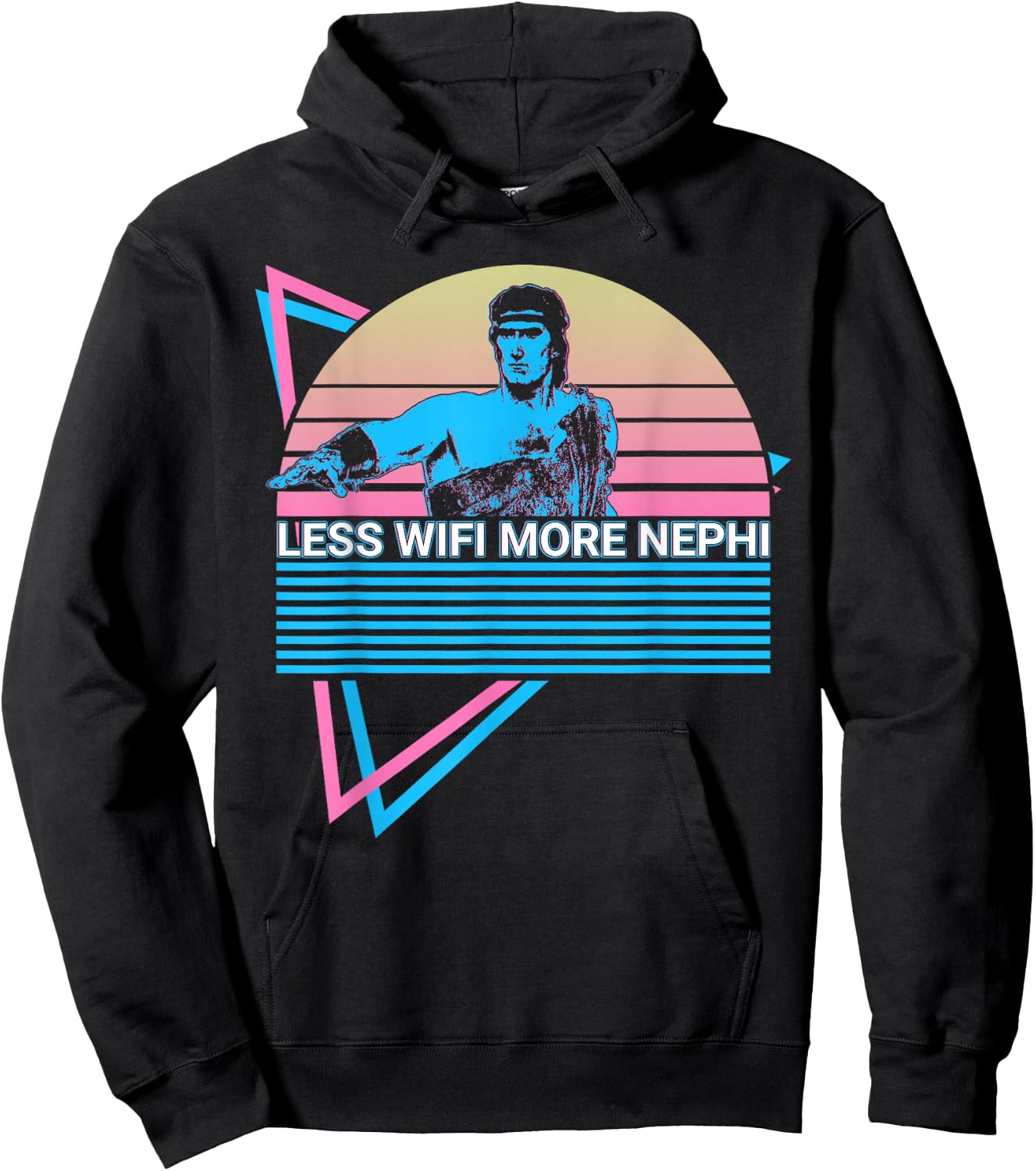 Mormon LDS Missionary Less WiFi More Nephi Hoodie - Hoodie | Black