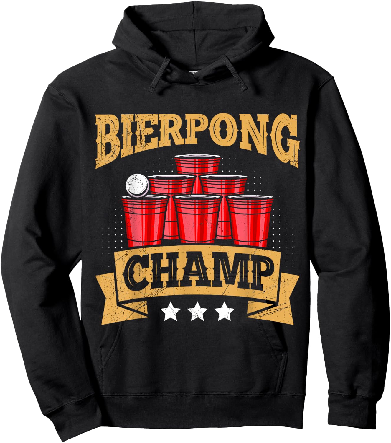 Beer Pong Champion Beer Pong Champ Beer Pong Hoodie - Hoodie | Black