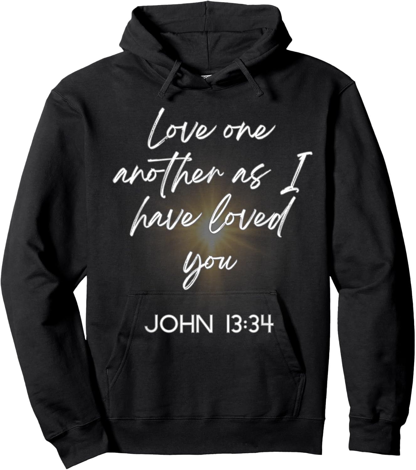 John 13 34 Christian Scripture Bible Inspirational Faith Hoodie - Hoodie | Black