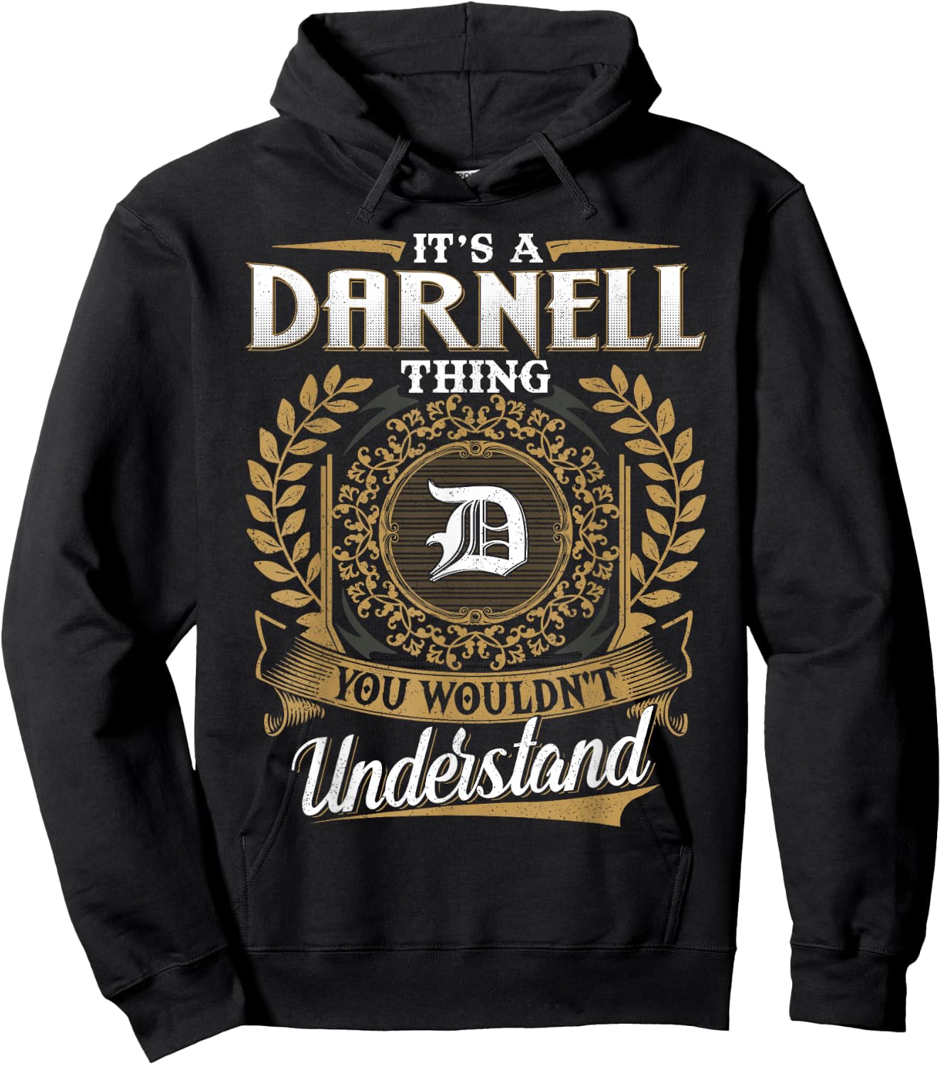 DARNELL Family - Last Name DARNELL Surname Personalized Hoodie - Hoodie | Black