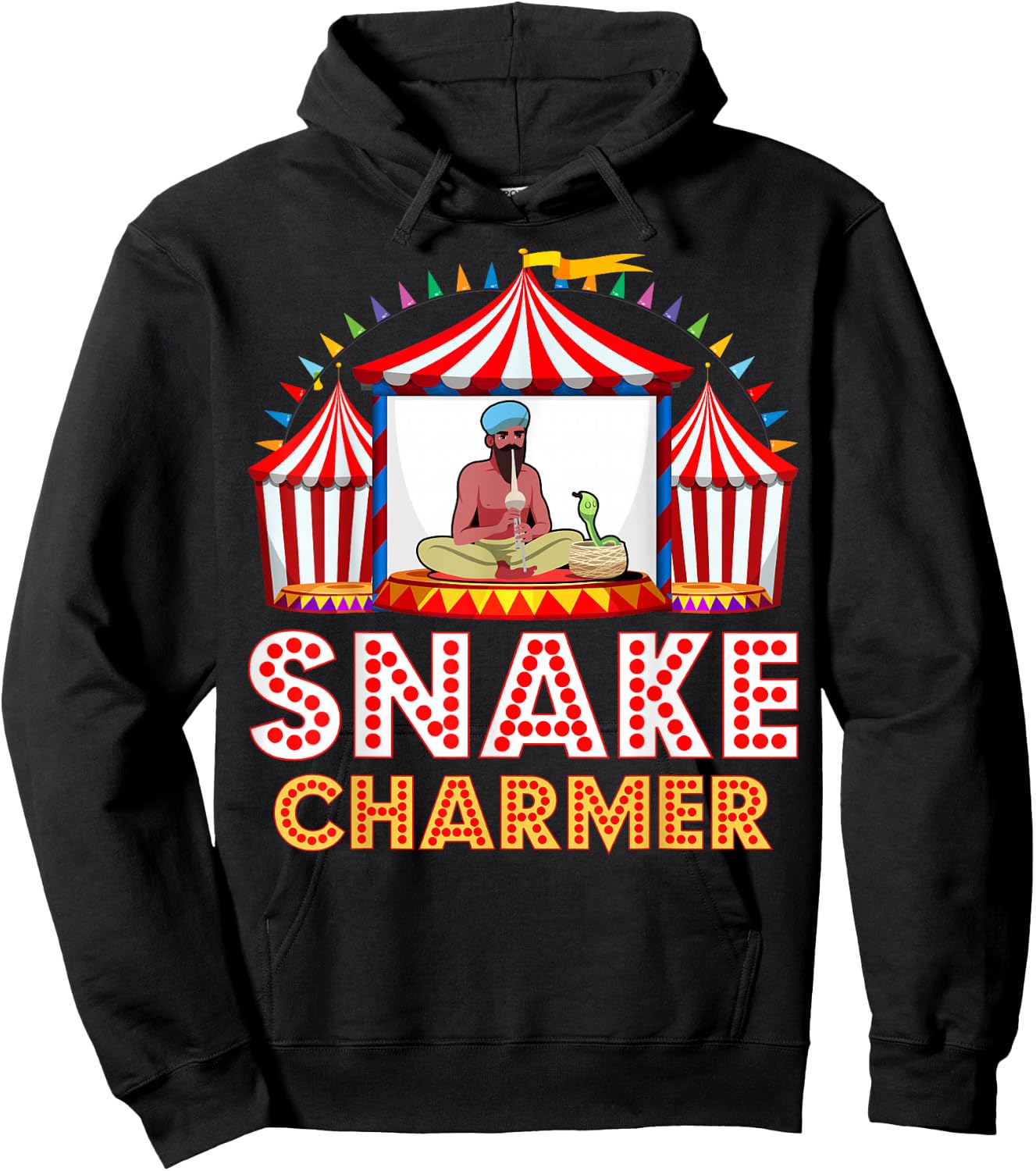 Carnival Event Circus Staff Animal Trainer Snake Charmer Hoodie - Hoodie | Black