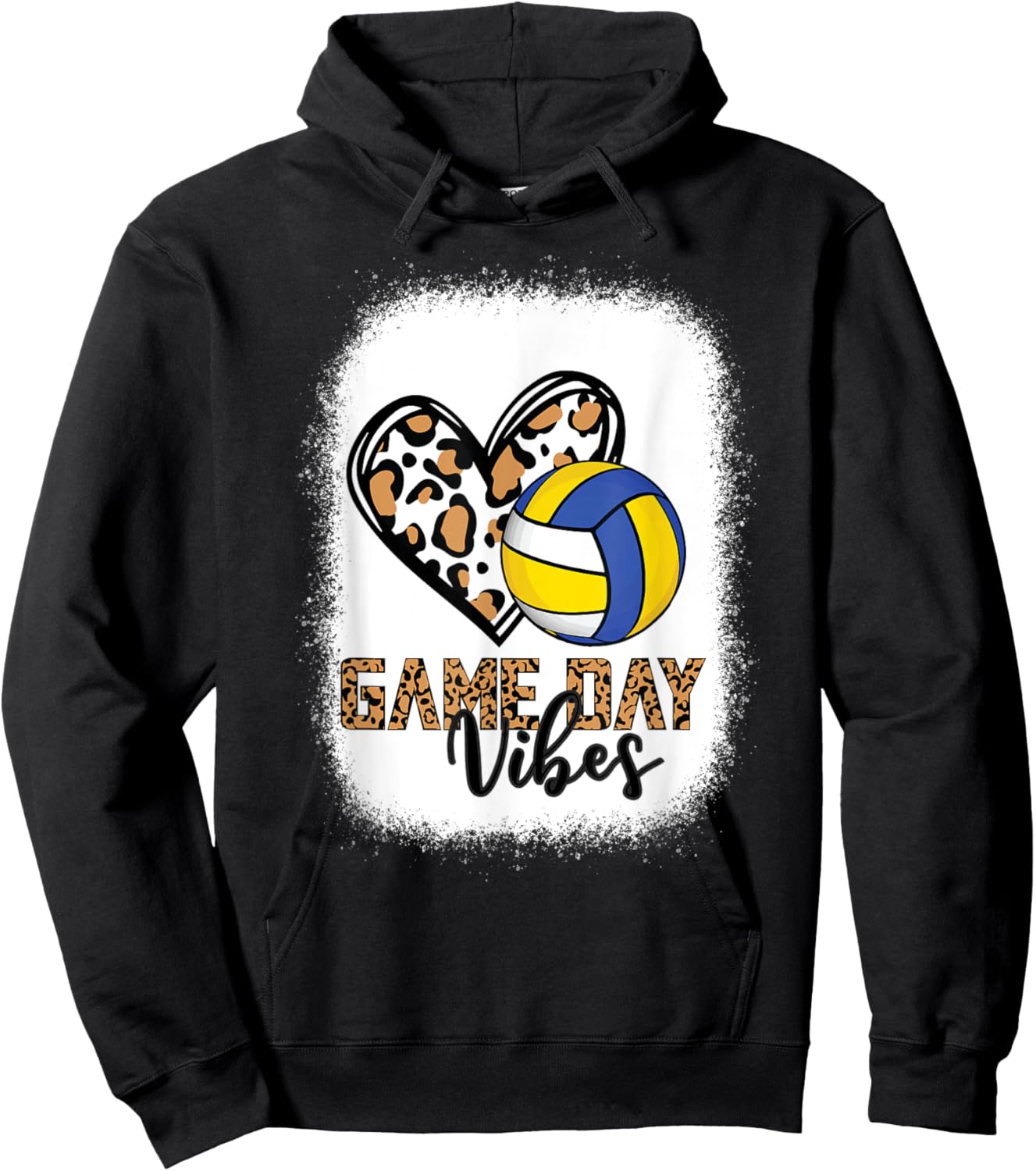Game Day Vibes - VolleyBall Hoodie - Hoodie | Black