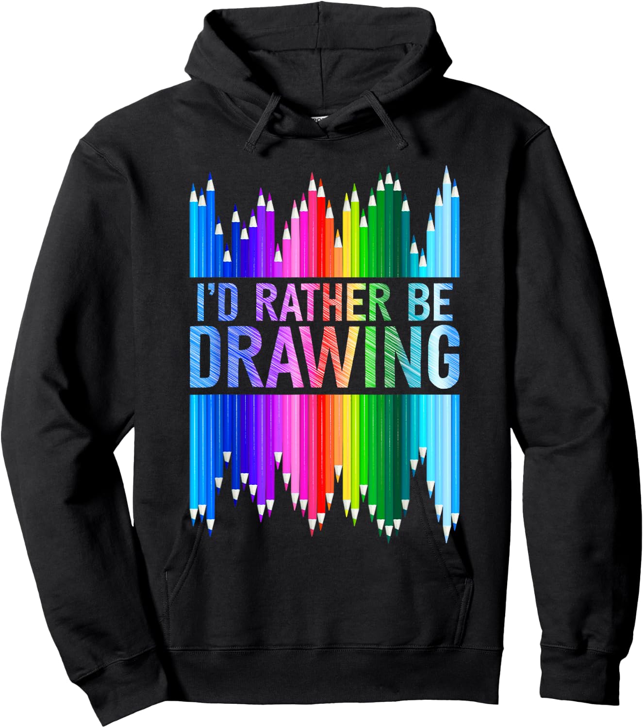 Sketchy, Artist, Art Lover, Colouring Pencils Hoodie - Hoodie | Black