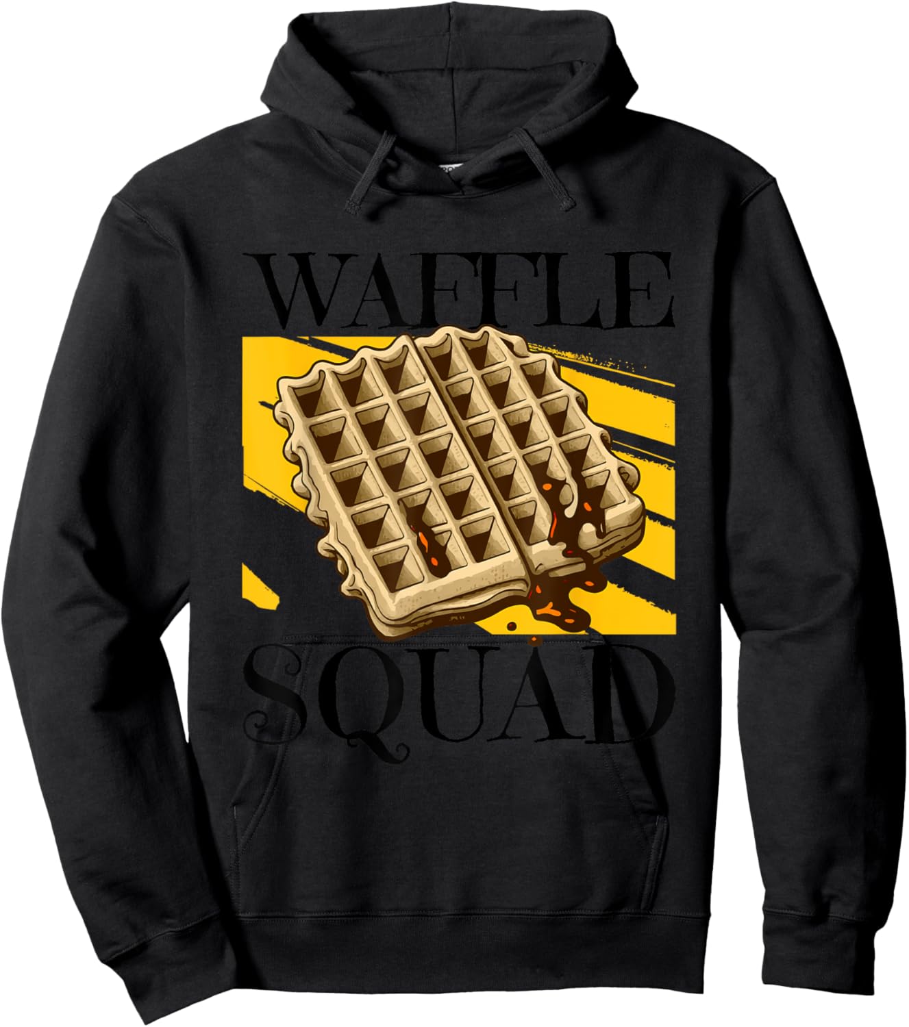 Waffle Squad Ironic Waffle Gourmet Hobby Chef Hoodie - Hoodie | Black