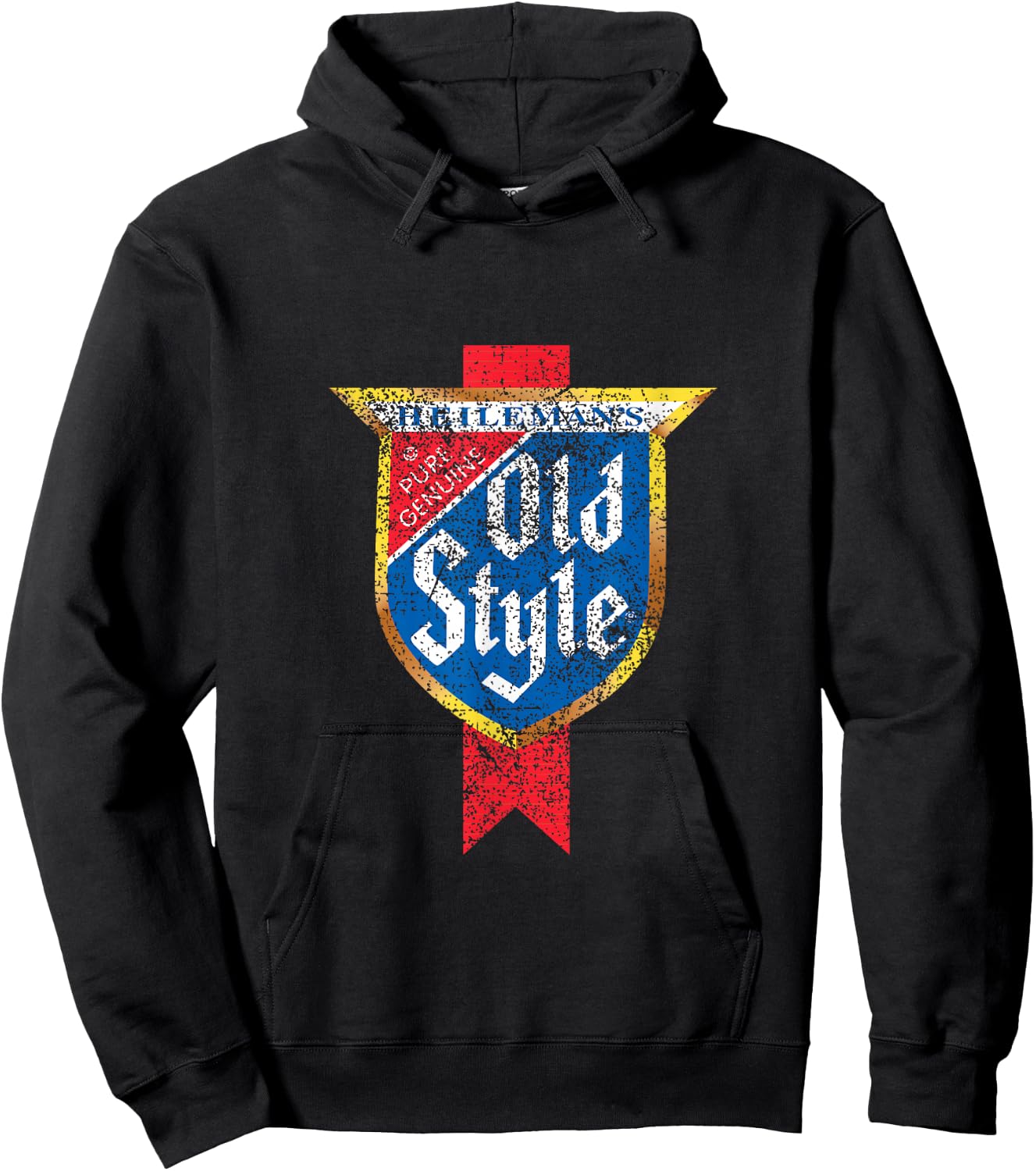 Old Style Beer Vintage Logo - Classic Look Hoodie - Hoodie | Black