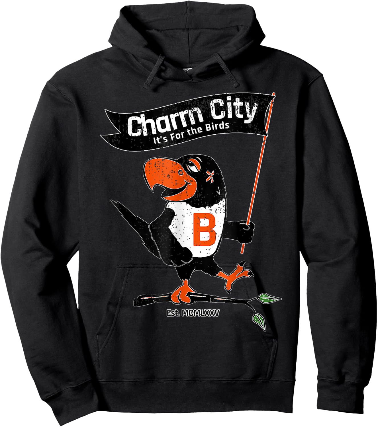 Baltimore Birds Maryland Charm City Pride Hoodie - Hoodie | Black