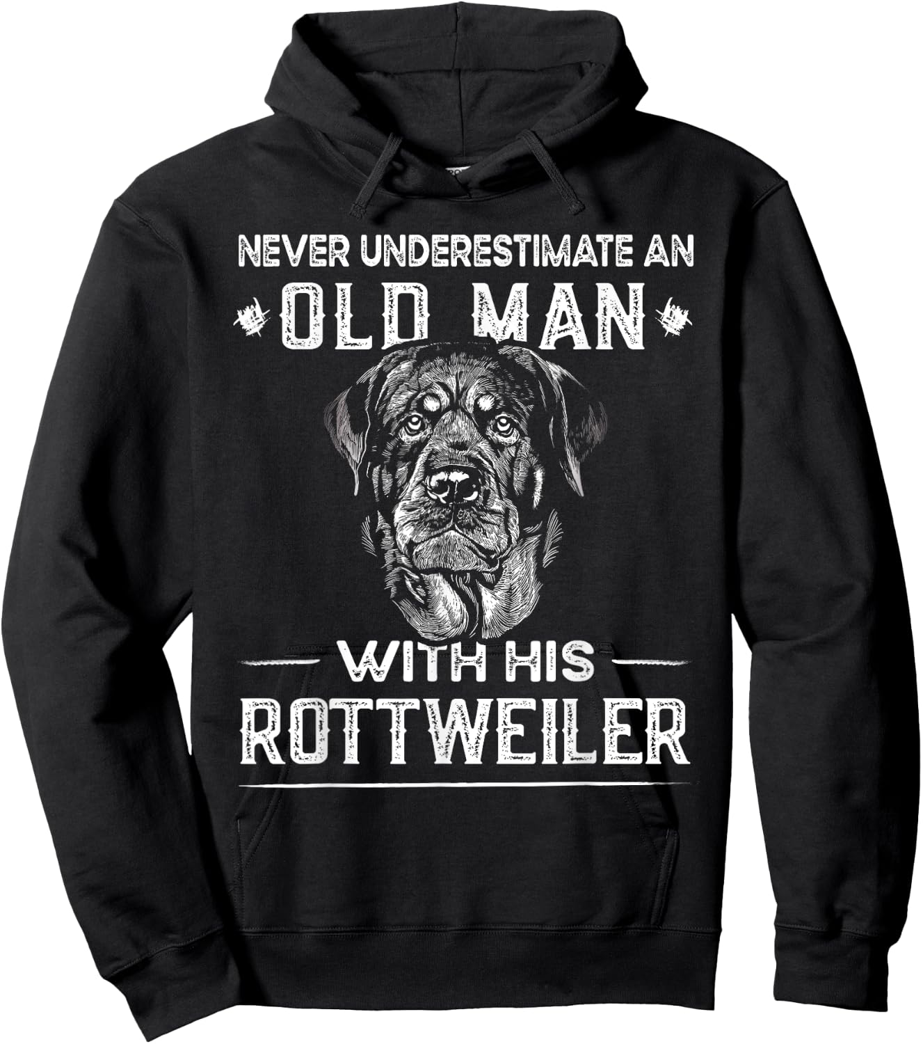Funny Rotti - Best Dog Dad Ever - Rottweiler Men Hoodie - Hoodie | Black