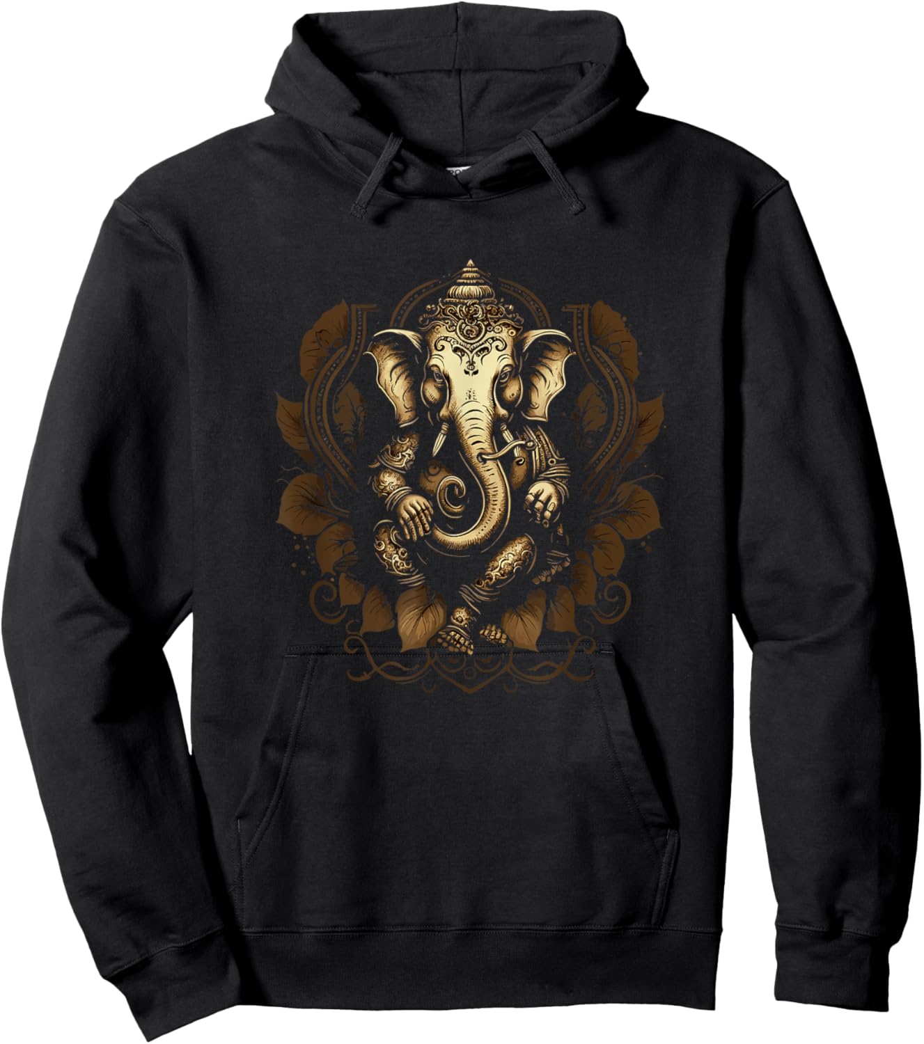 Ganesh Hindu Ganesha Elephant Spiritual Hoodie - Hoodie | Black