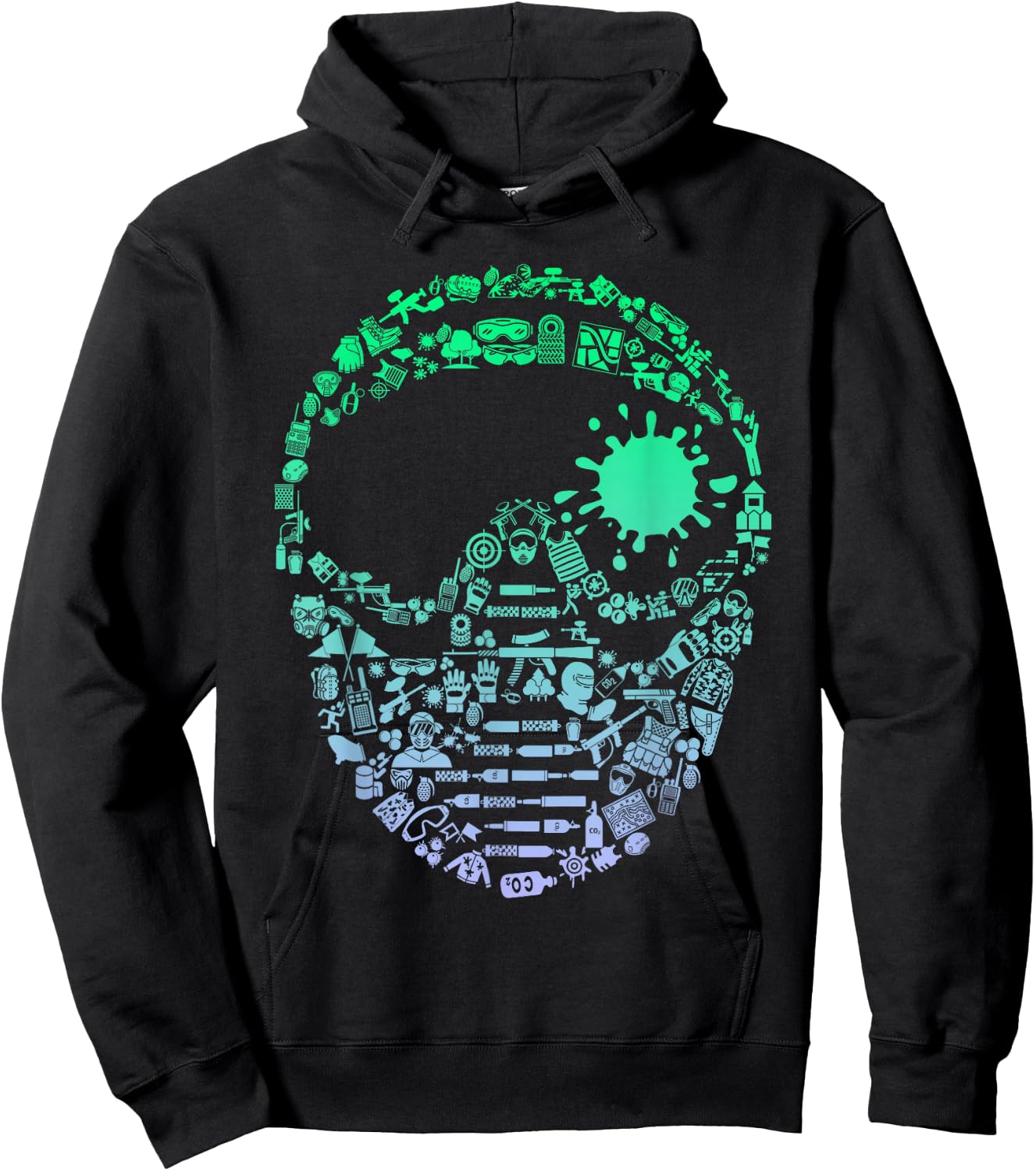 Paintball Shirt Paintball Party Gear Accessories Paintball Hoodie - Hoodie | Black