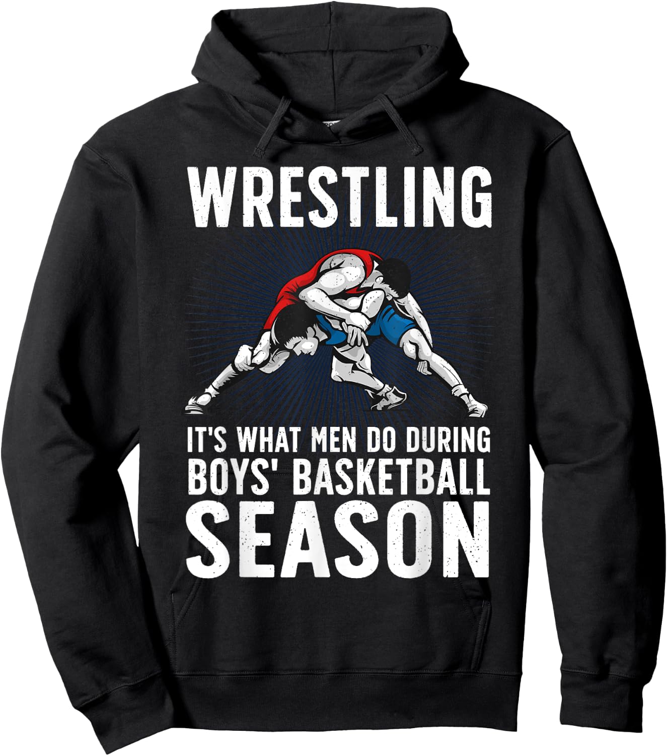 Cool Wrestling Art Boys Wrestle Wrestler Wrestling Hoodie - Hoodie | Black