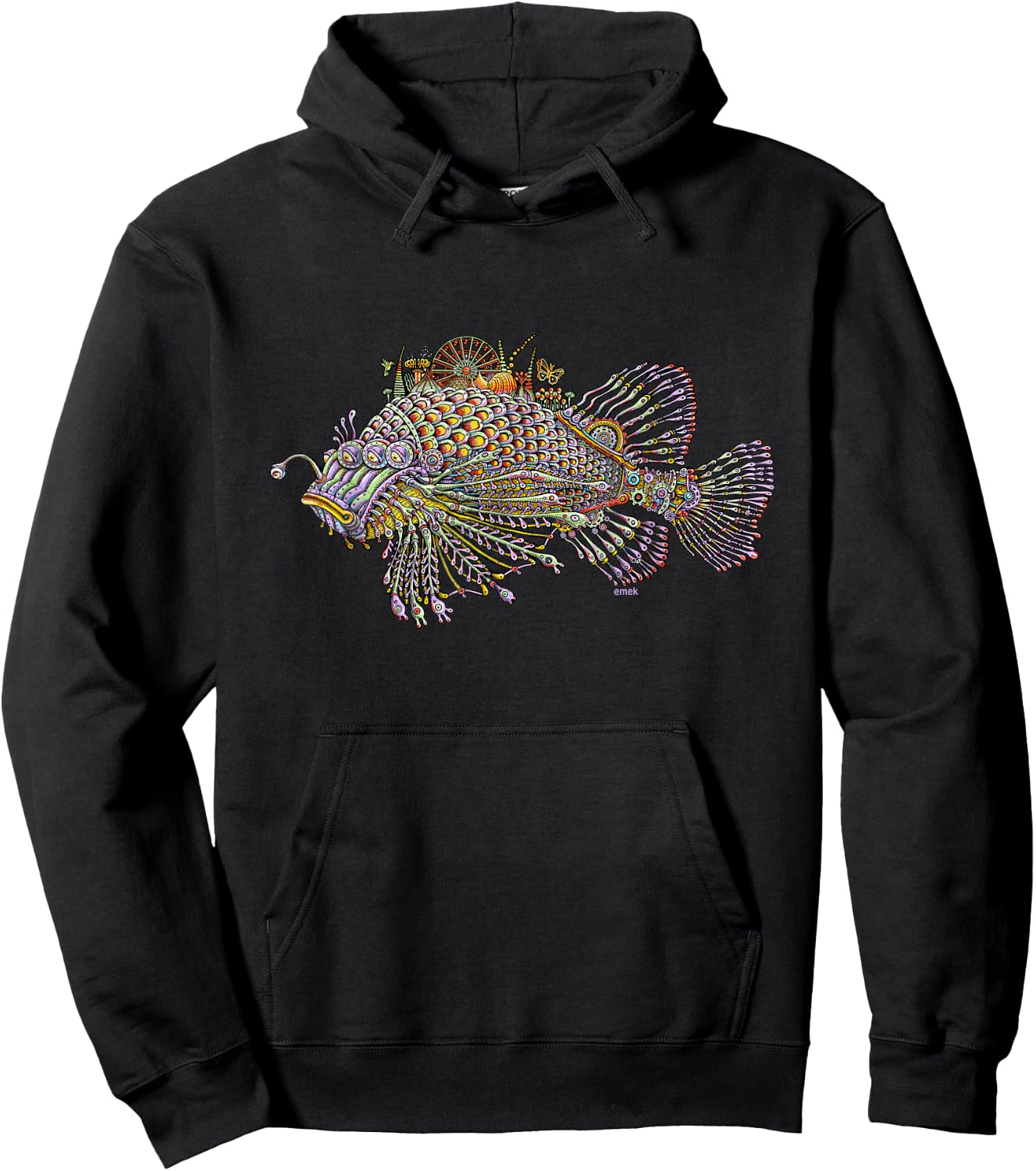 Fish - by Emek Artman Hoodie - Hoodie | Black