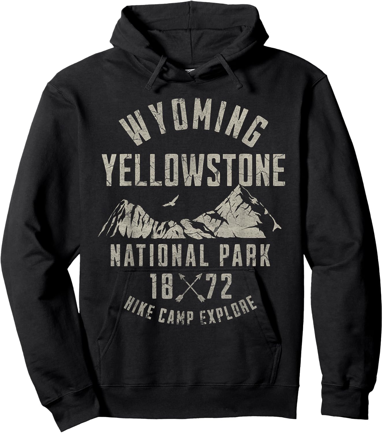 Yellowstone National Park Hoodie - Hoodie | Black