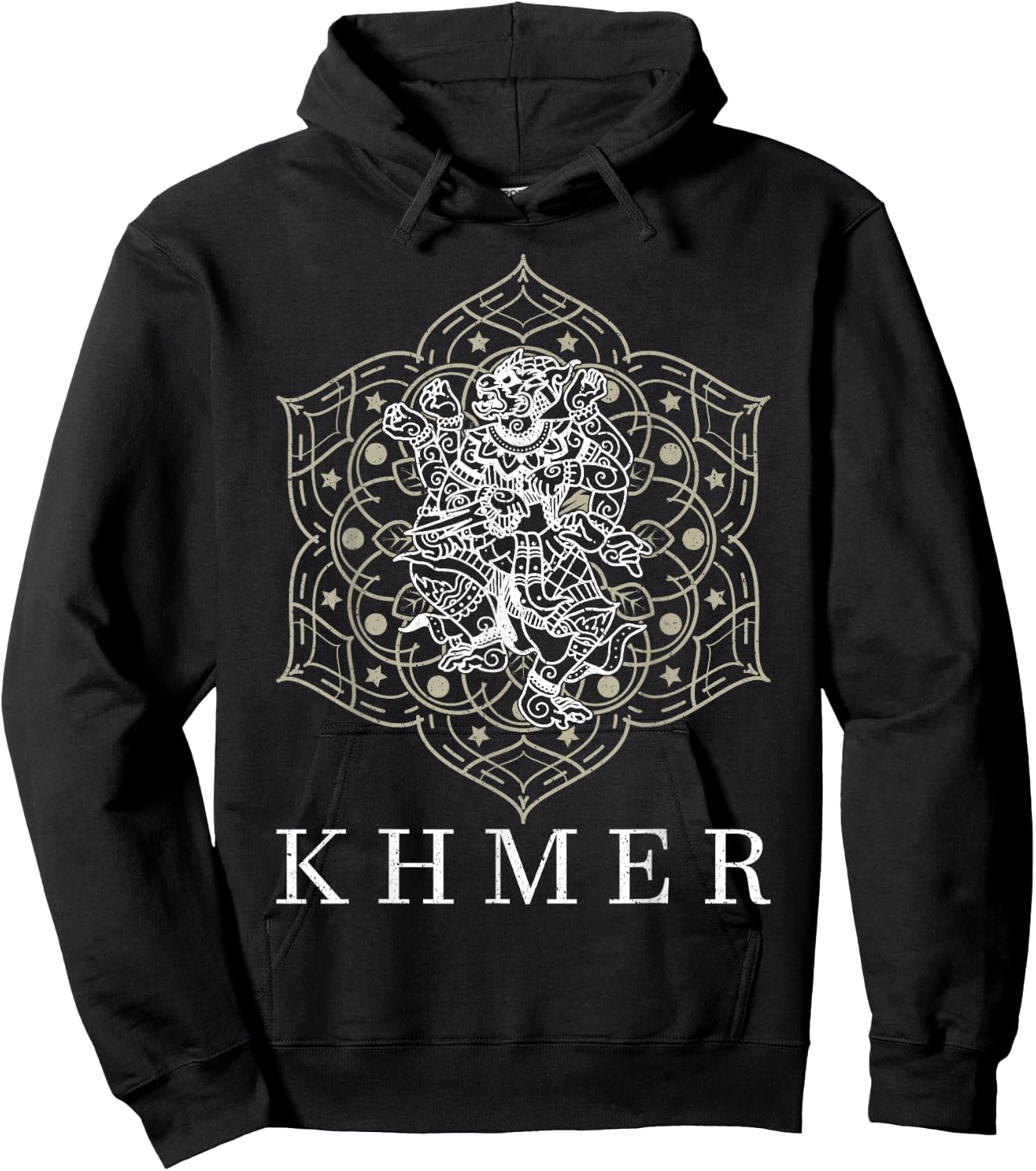 Hanuman Hindu Hinduism Khmer Cambodia Ramayana Mahabharata Hoodie - Hoodie | Black
