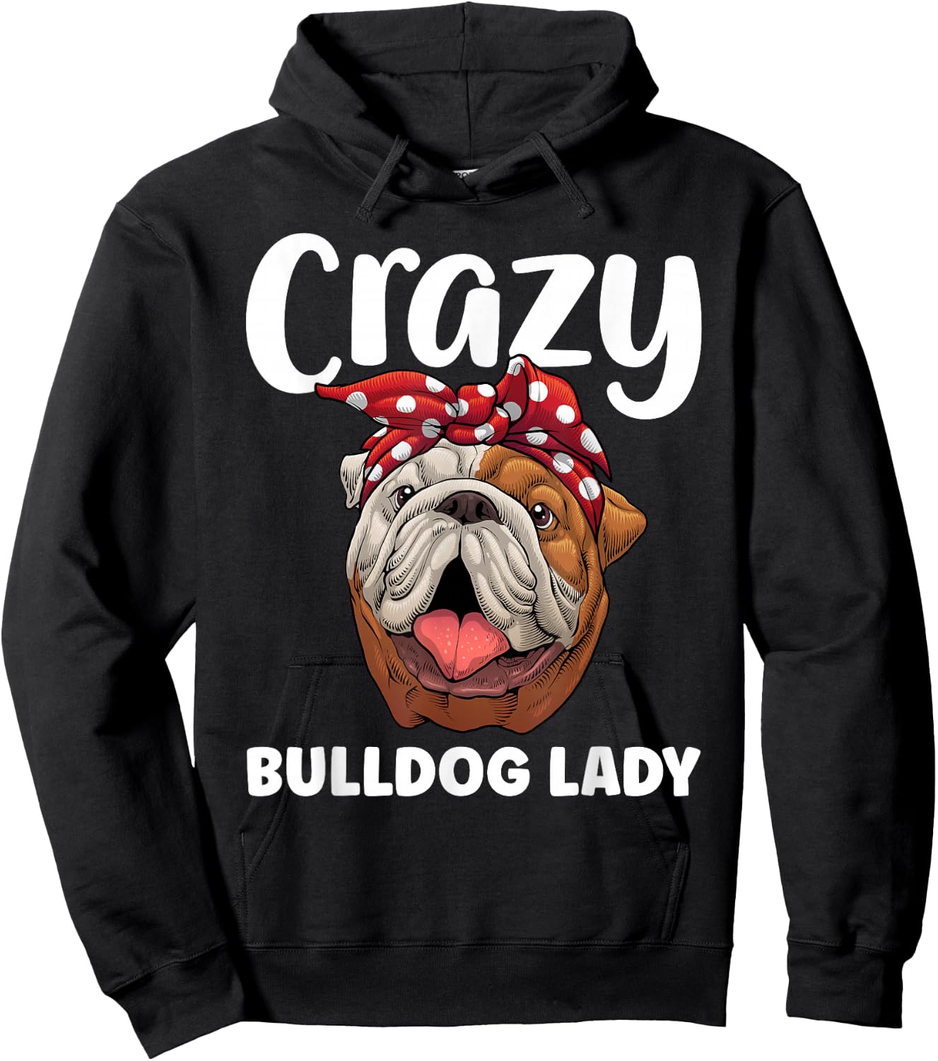 Cool Bulldog Mom Girls English Bulldog Lover Owner Hoodie - Hoodie | Black